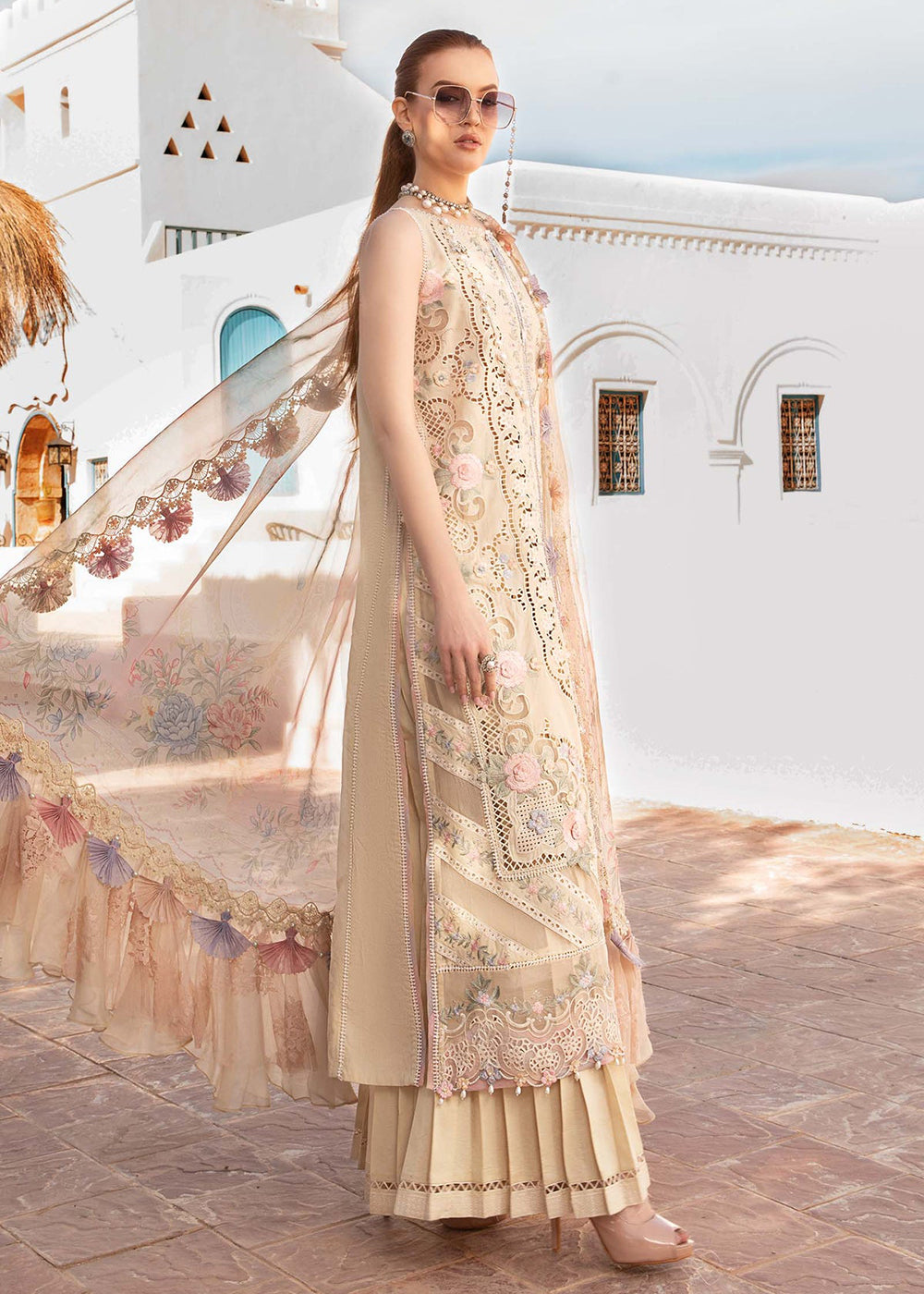Buy Now Unstitched Voyage a' Luxe Lawn '24 by Maria B | D-2406-B Online at Empress in USA, UK, Canada & Worldwide at Empress Clothing. 