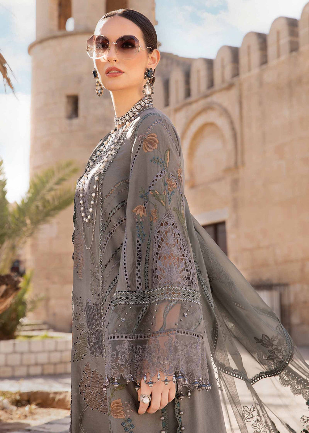 Buy Now Unstitched Voyage a' Luxe Lawn '24 by Maria B | D-2407-B Online at Empress in USA, UK, Canada & Worldwide at Empress Clothing.
