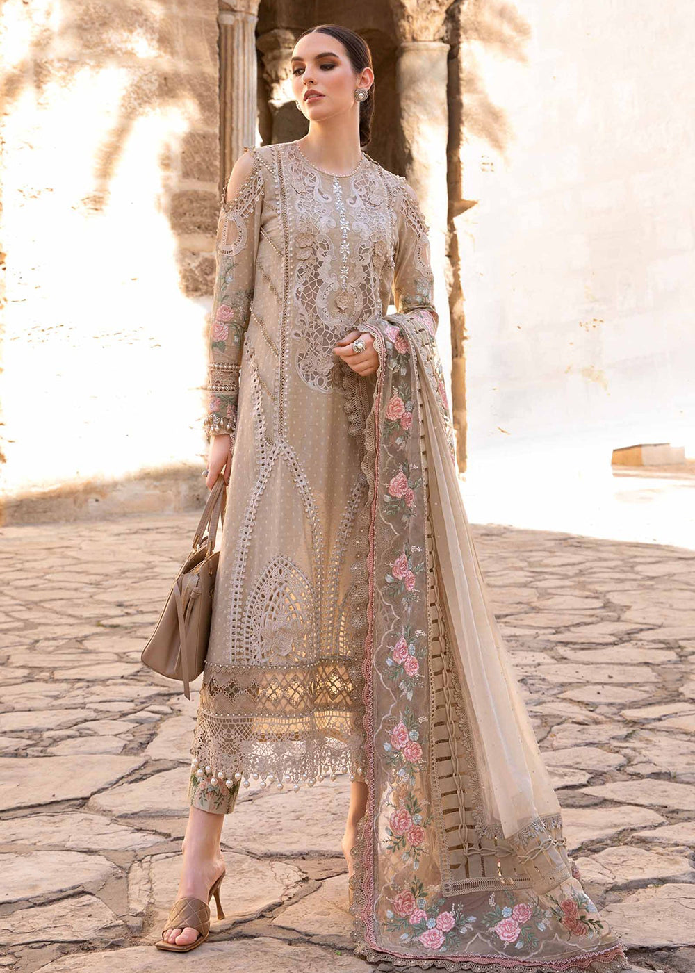 Buy Now Unstitched Voyage a' Luxe Lawn '24 by Maria B | D-2410-A Online at Empress in USA, UK, Canada & Worldwide at Empress Clothing.