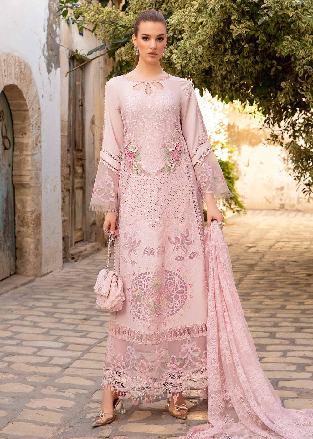 Buy Now Unstitched Voyage a' Luxe Lawn '24 by Maria B | D-2411-A Online at Empress in USA, UK, Canada & Worldwide at Empress Clothing.