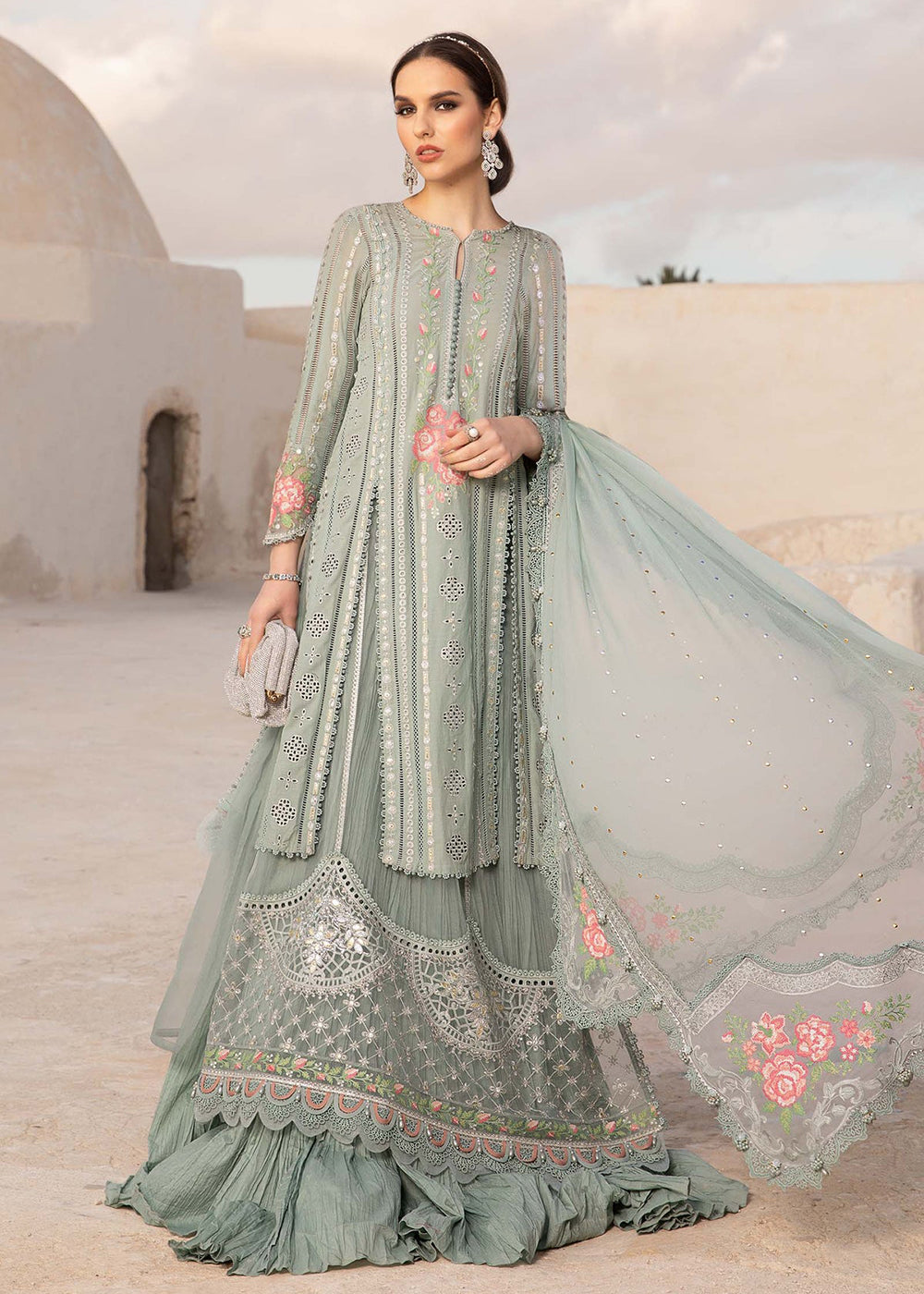 Buy Now Unstitched Voyage a' Luxe Lawn '24 by Maria B | D-2412-B Online at Empress in USA, UK, Canada & Worldwide at Empress Clothing. 