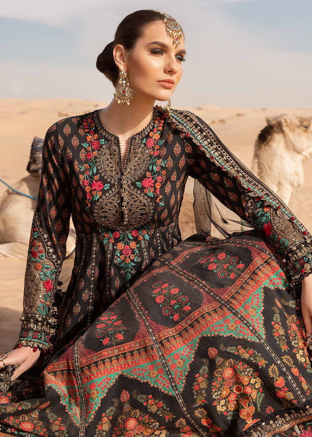 Buy Now Unstitched Voyage a' Luxe Lawn '24 by Maria B | D-2413-B Online at Empress in USA, UK, Canada & Worldwide at Empress Clothing