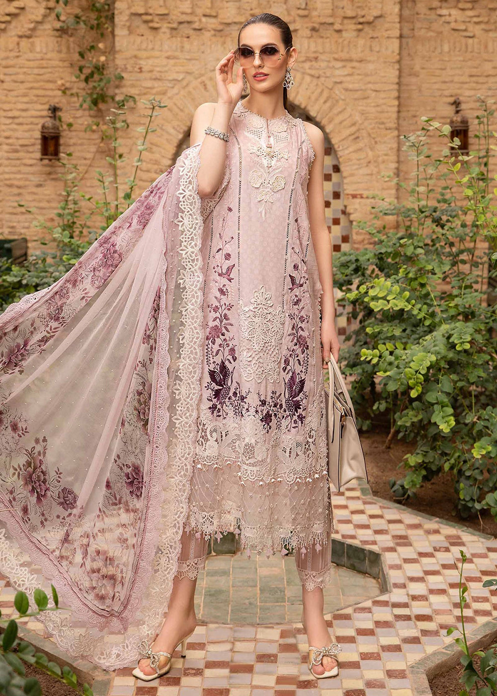 Buy Now Unstitched Voyage a' Luxe Lawn '24 by Maria B | D-2414-A Online at Empress in USA, UK, Canada & Worldwide at Empress Clothing. 