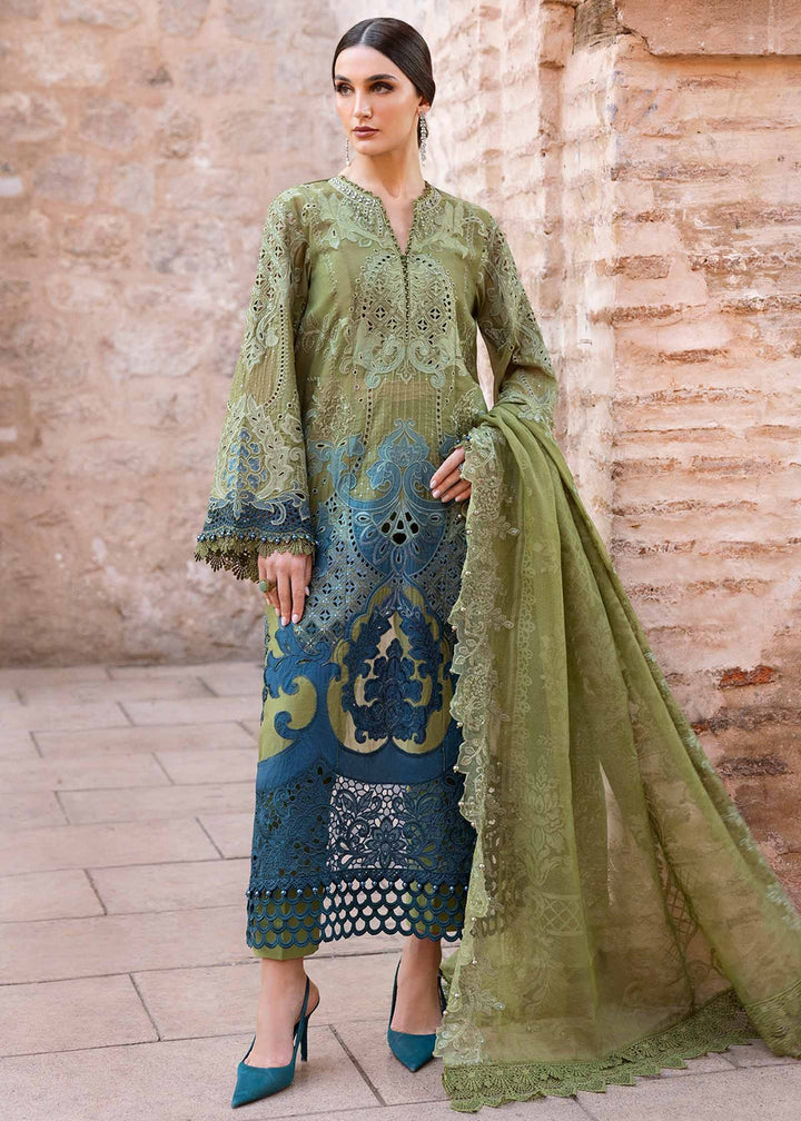 Buy Now Unstitched Voyage a'LUXE Luxury Lawn '25 by Maria B | D-2501-A Online in USA, UK, Canada, France, Italy, Germany, UAE & Worldwide at Empress Clothing.
