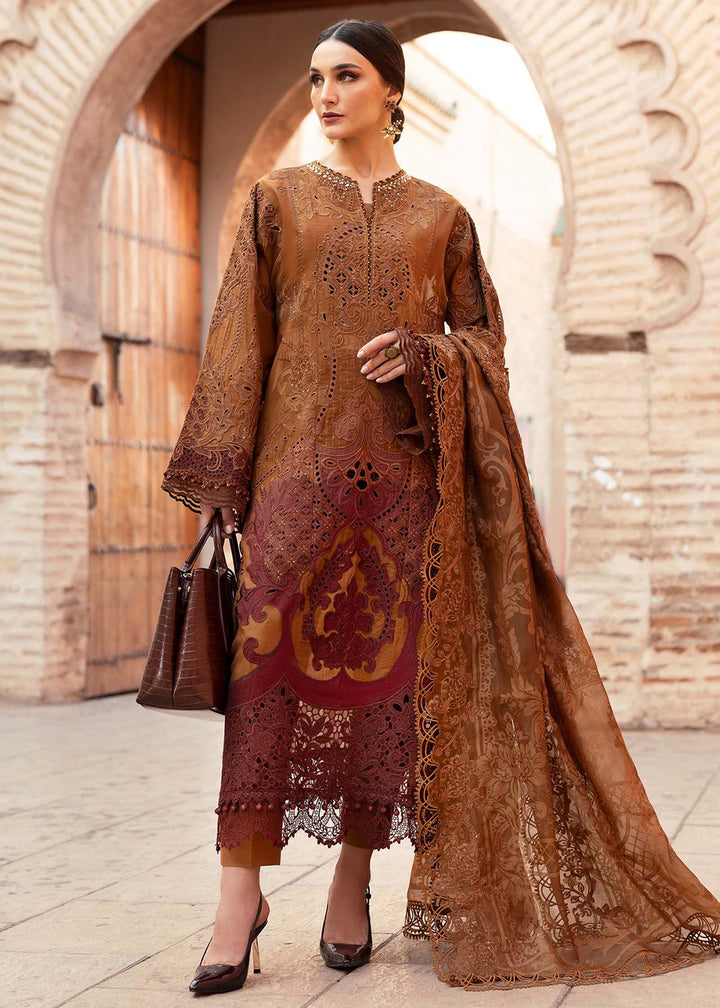 Buy Now Unstitched Voyage a'LUXE Luxury Lawn '25 by Maria B | D-2501-B Online in USA, UK, Canada, France, Italy, Germany, UAE & Worldwide at Empress Clothing.