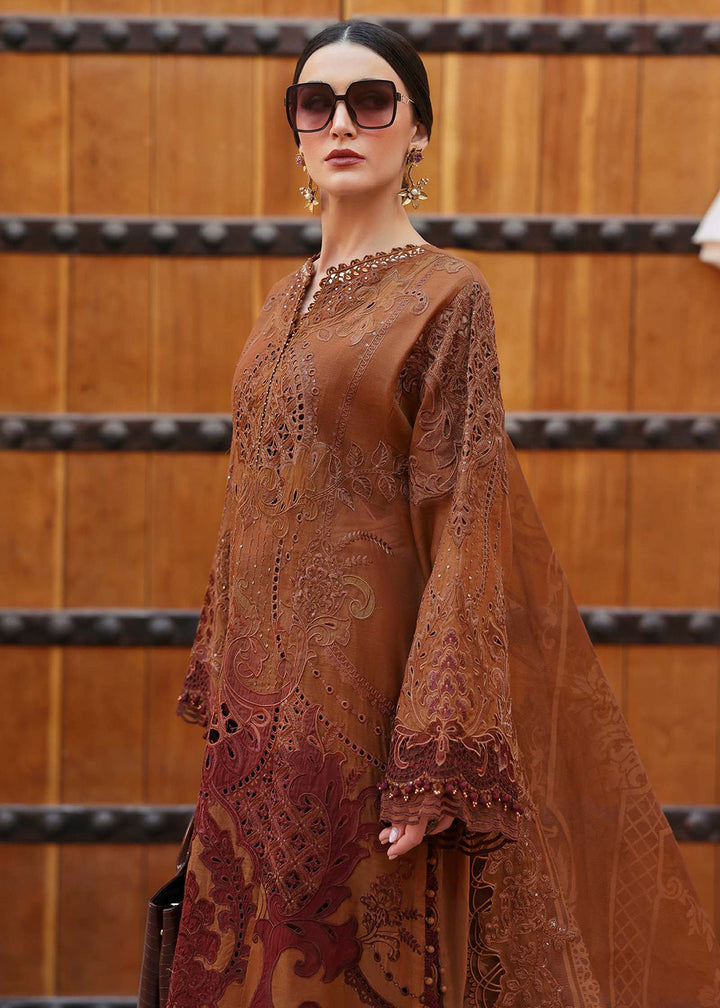 Buy Now Unstitched Voyage a'LUXE Luxury Lawn '25 by Maria B | D-2501-B Online in USA, UK, Canada, France, Italy, Germany, UAE & Worldwide at Empress Clothing.