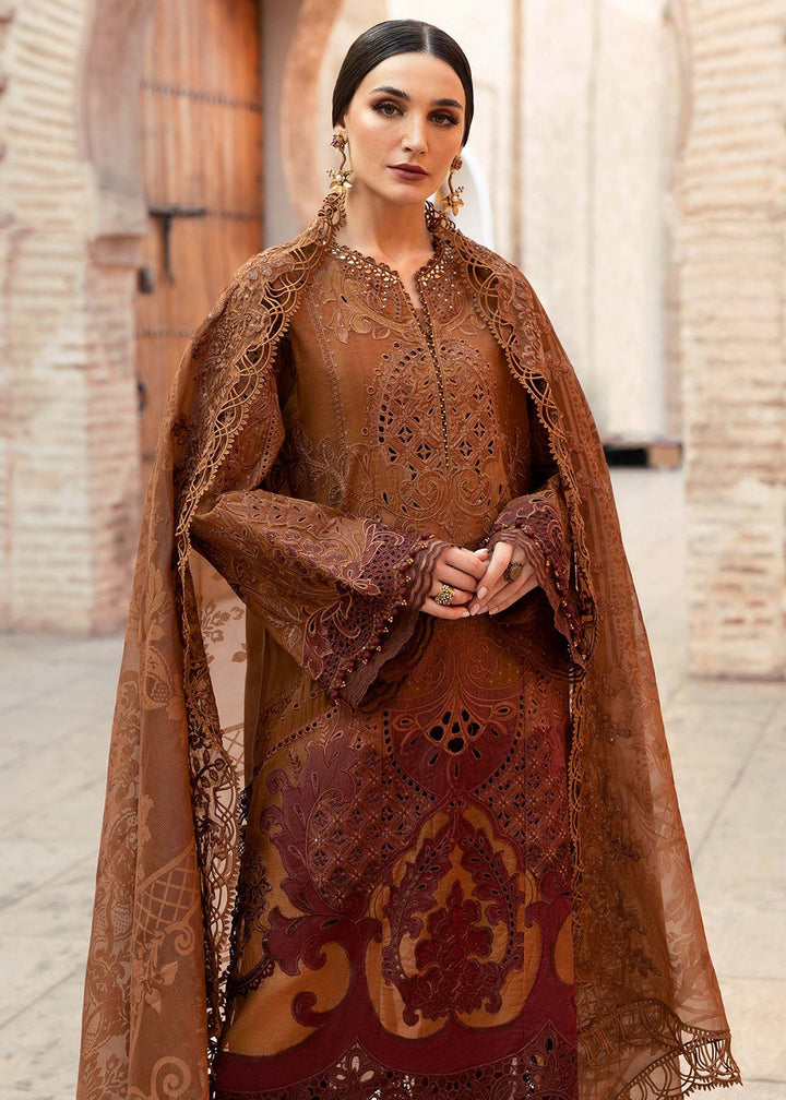 Buy Now Unstitched Voyage a'LUXE Luxury Lawn '25 by Maria B | D-2501-B Online in USA, UK, Canada, France, Italy, Germany, UAE & Worldwide at Empress Clothing.