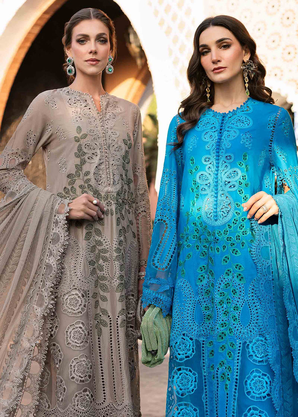 Buy Now Unstitched Voyage a'LUXE Luxury Lawn '25 by Maria B | D-2503-A Online in USA, UK, Canada, France, Italy, Germany, UAE & Worldwide at Empress Clothing.