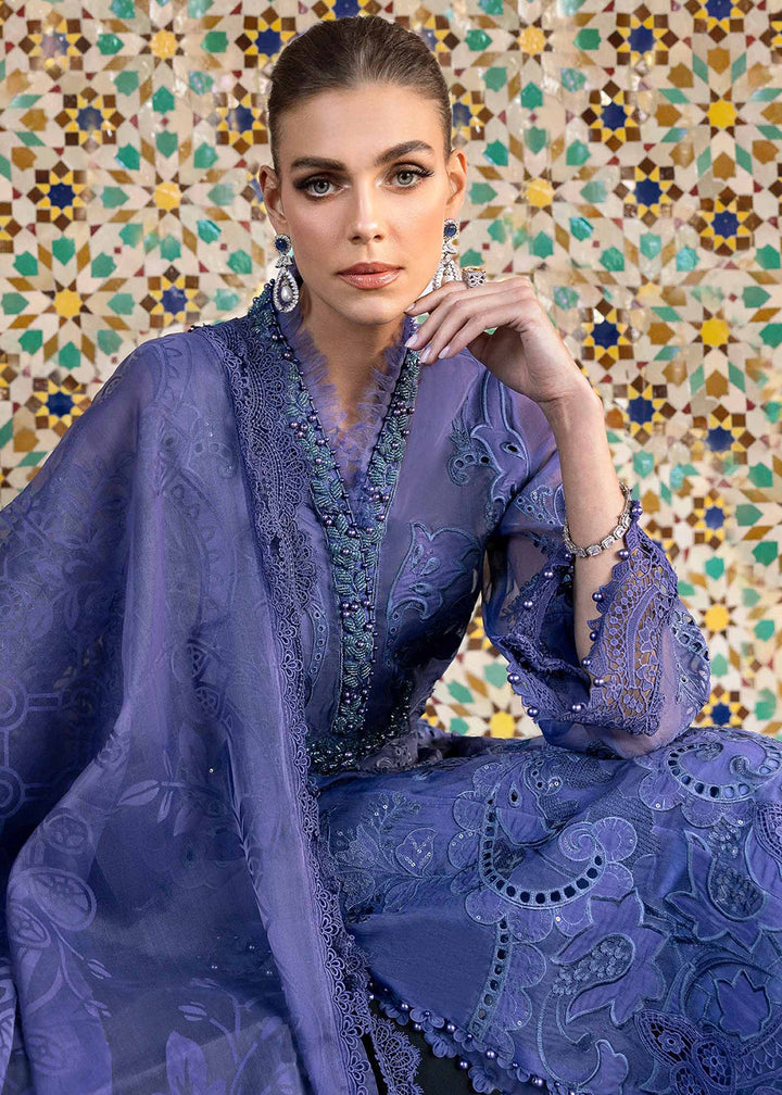 Buy Now Unstitched Voyage a'LUXE Luxury Lawn '25 by Maria B | D-2506-B Online in USA, UK, Canada, France, Italy, Germany, UAE & Worldwide at Empress Clothing.