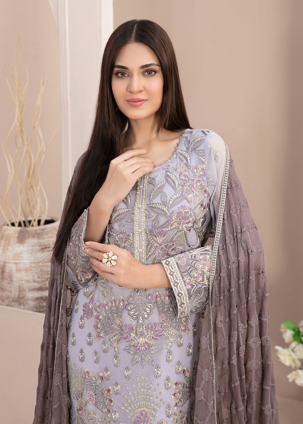 Buy Now Nayara Formal Wear 2023 by Tawakkal Fabrics - D-8685 Online in USA, UK, Canada & Worldwide at Empress Clothing.