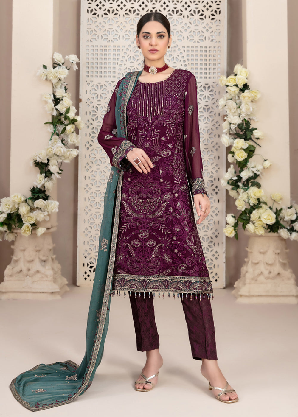 Buy Now Nayara Formal Wear 2023 by Tawakkal Fabrics - D-8687 Online in USA, UK, Canada & Worldwide at Empress Clothing.