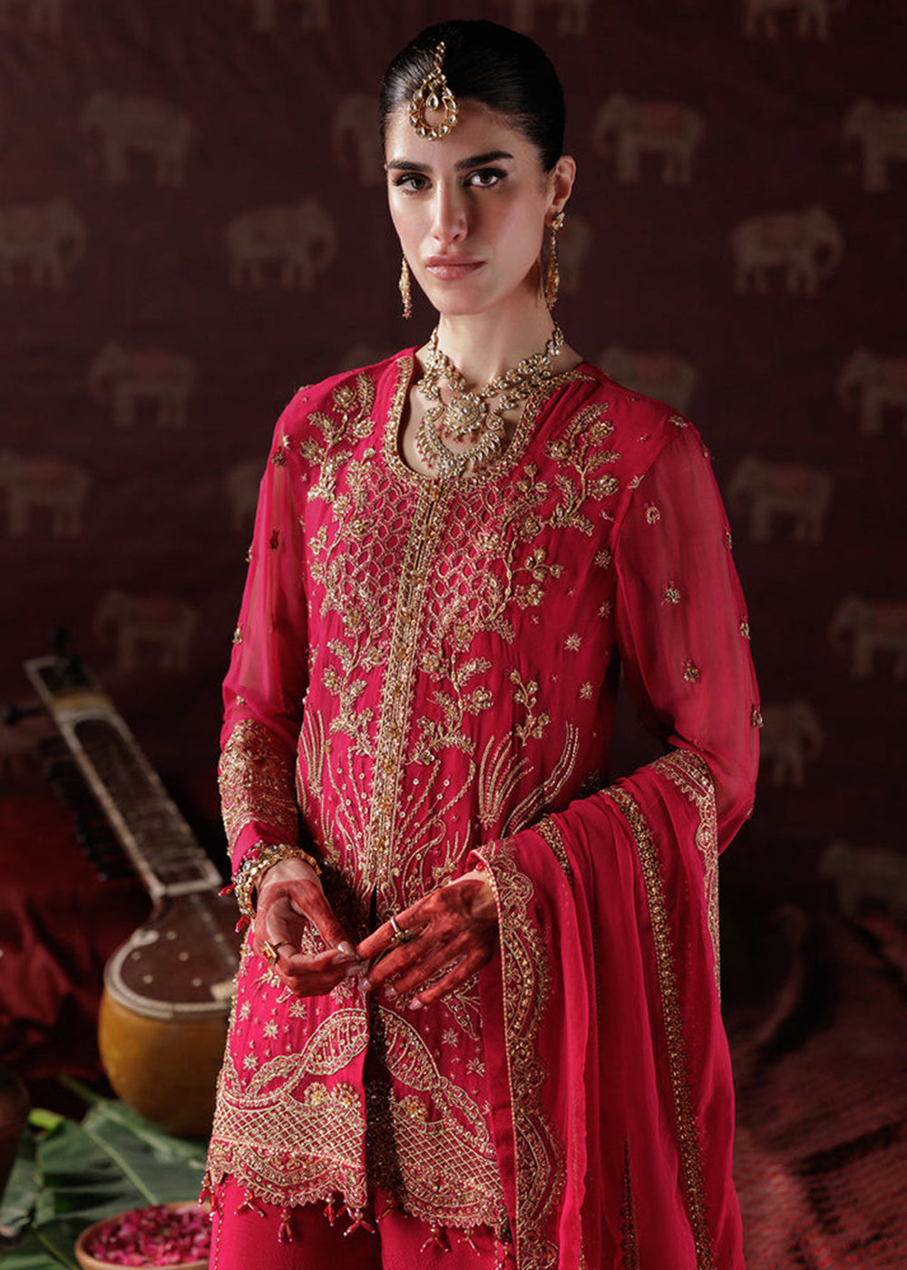 Buy Now Panache Luxury Chiffon '25 by Saad Shaikh | D-01 Online in US, UK, Canada, France, Italy, Germany, Sweden, Greece, Ireland, UAE & Worldwide at Empress.