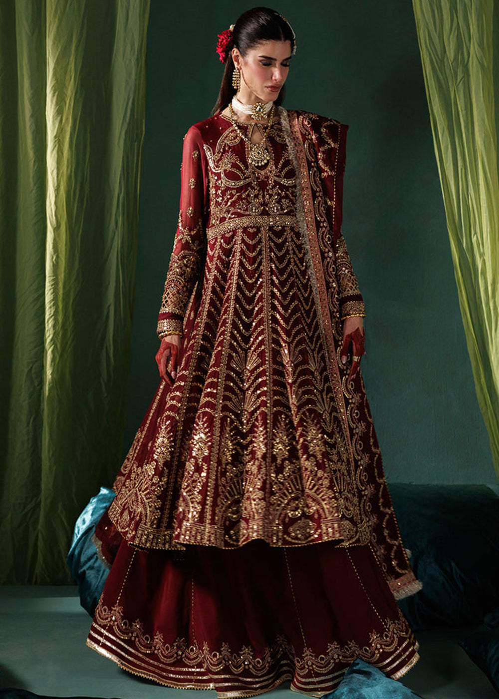 Buy Now Panache Luxury Chiffon '25 by Saad Shaikh | D-02 Online in US, UK, Canada, France, Italy, Germany, Sweden, Greece, Ireland, UAE & Worldwide at Empress.