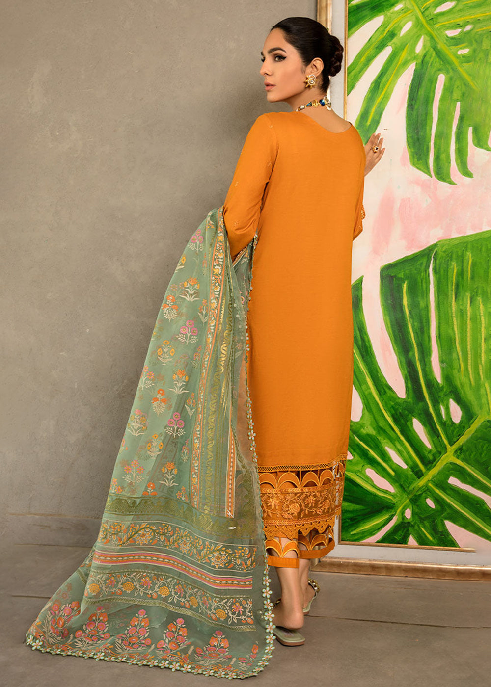 Buy Now Orange Luxury Lawn Suit | Rang Rasiya | Florence Lawn '23 | LIANA Online in USA, UK, Canada & Worldwide at Empress Clothing