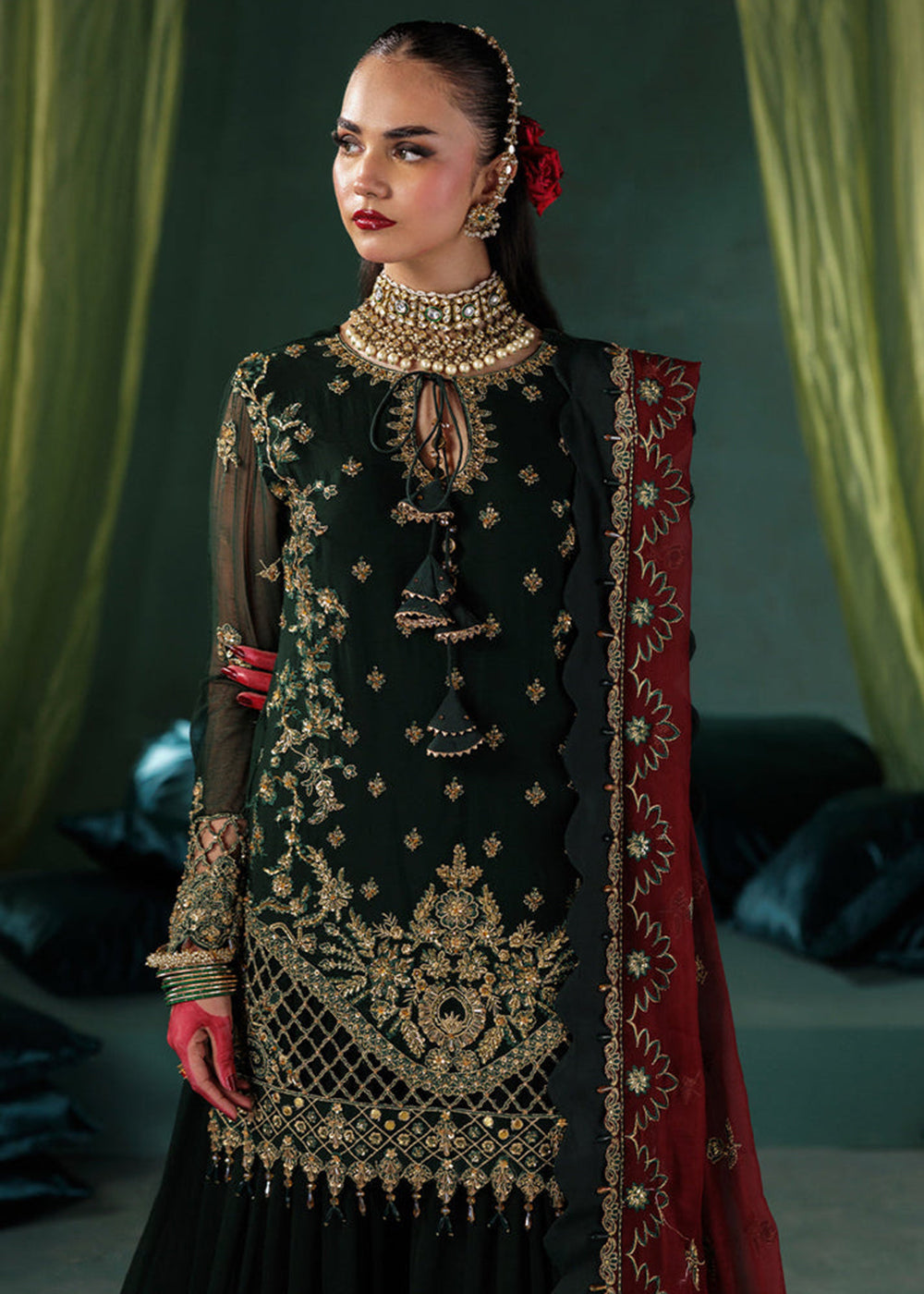 Buy Now Panache Luxury Chiffon '25 by Saad Shaikh | D-03 Online in US, UK, Canada, France, Italy, Germany, Sweden, Greece, Ireland, UAE & Worldwide at Empress.