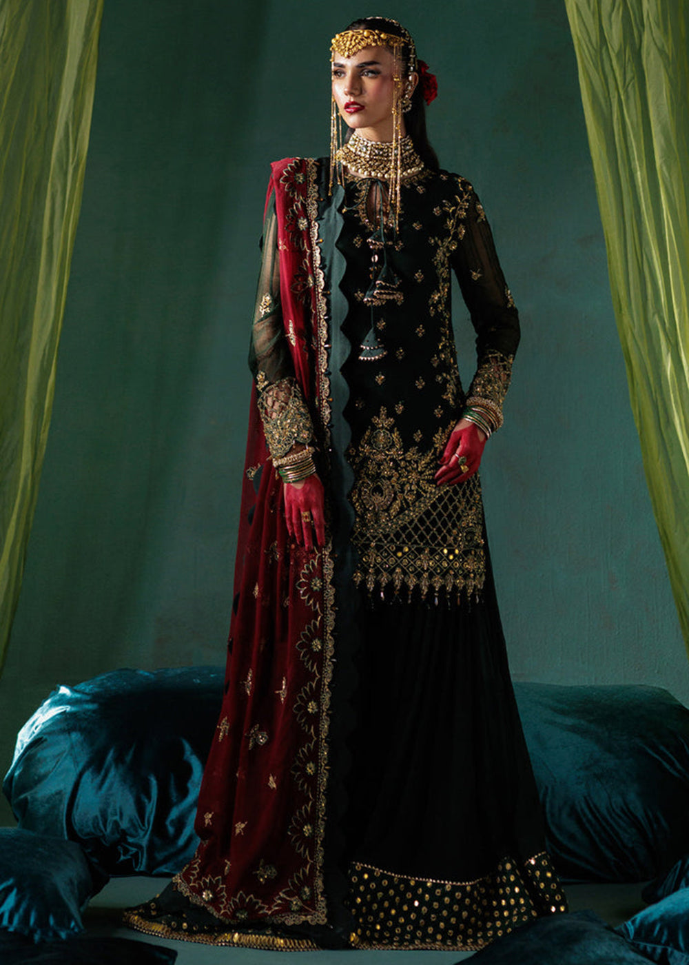 Buy Now Panache Luxury Chiffon '25 by Saad Shaikh | D-03 Online in US, UK, Canada, France, Italy, Germany, Sweden, Greece, Ireland, UAE & Worldwide at Empress.