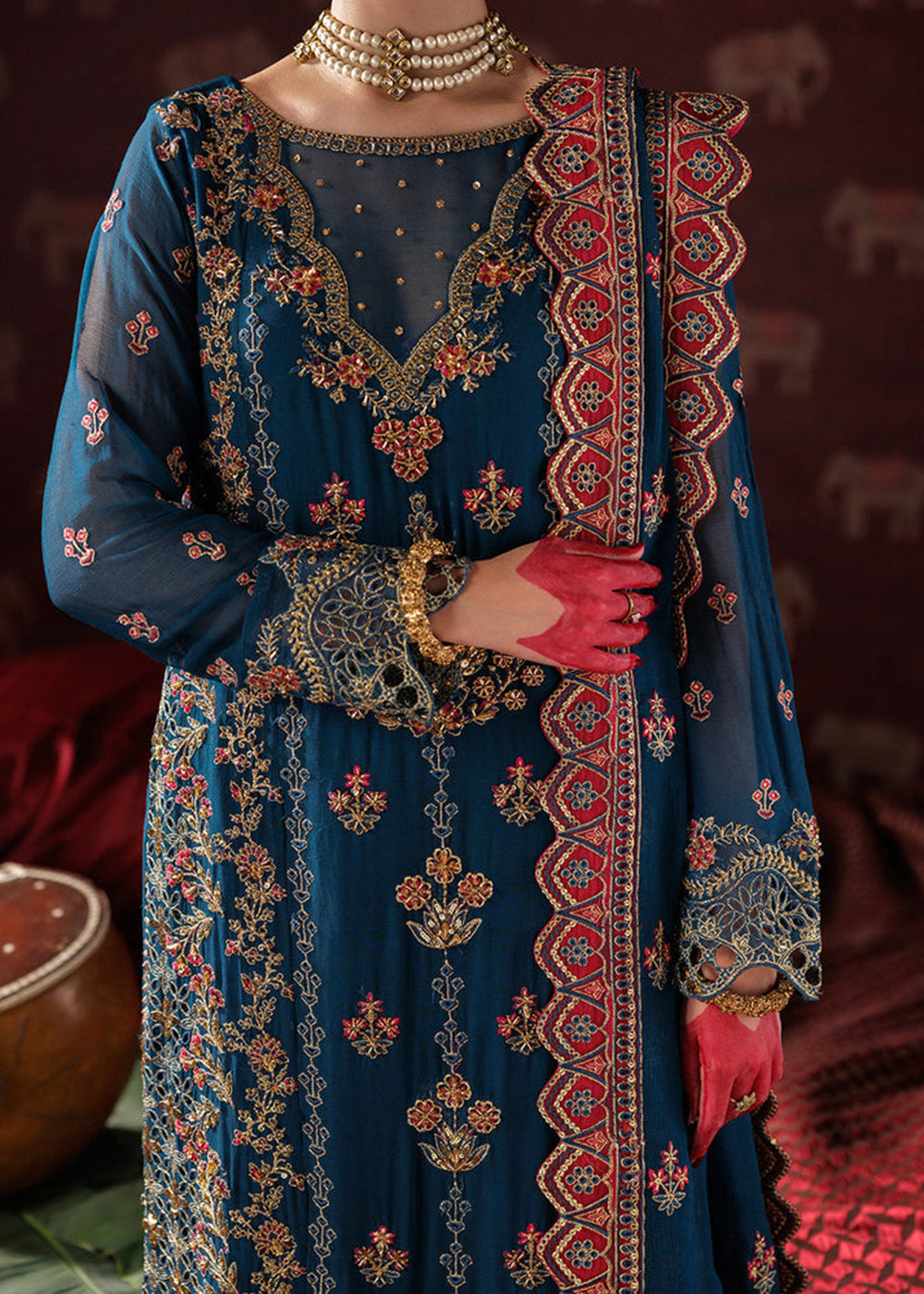 Buy Now Panache Luxury Chiffon '25 by Saad Shaikh | D-04 Online in US, UK, Canada, France, Italy, Germany, Sweden, Greece, Ireland, UAE & Worldwide at Empress.