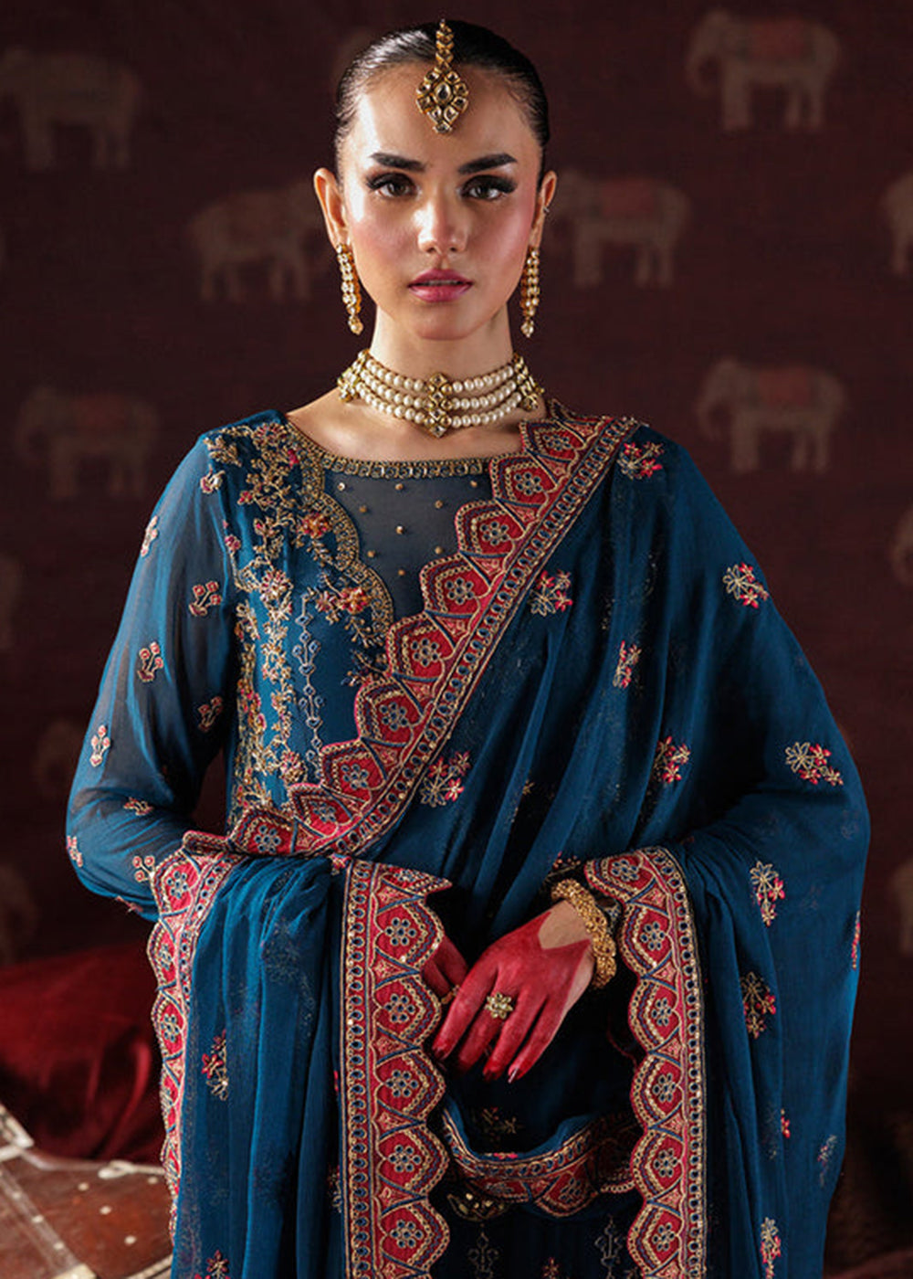 Buy Now Panache Luxury Chiffon '25 by Saad Shaikh | D-04 Online in US, UK, Canada, France, Italy, Germany, Sweden, Greece, Ireland, UAE & Worldwide at Empress.