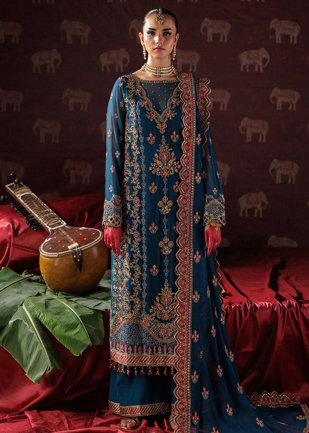 Buy Now Panache Luxury Chiffon '25 by Saad Shaikh | D-04 Online in US, UK, Canada, France, Italy, Germany, Sweden, Greece, Ireland, UAE & Worldwide at Empress.