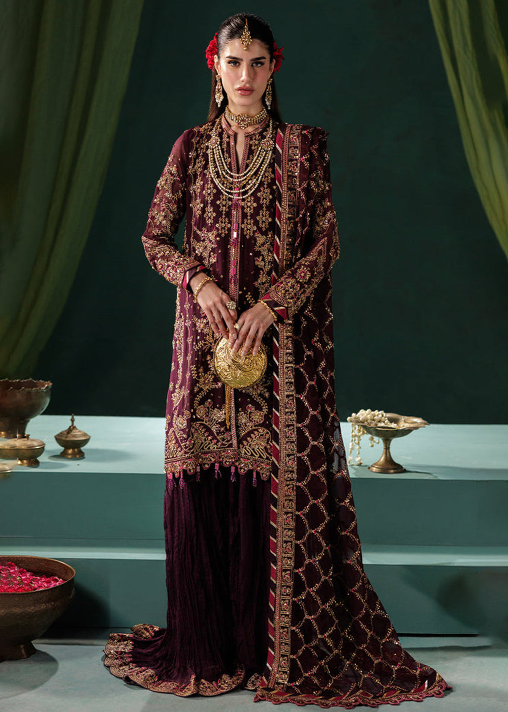 Buy Now Panache Luxury Chiffon '25 by Saad Shaikh | D-06 Online in US, UK, Canada, France, Italy, Germany, Sweden, Greece, Ireland, UAE & Worldwide at Empress.