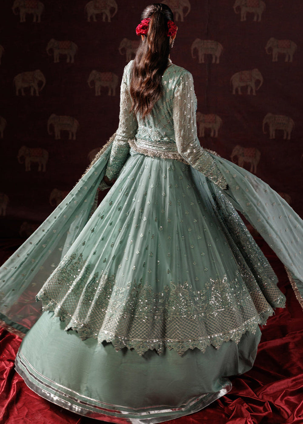 Buy Now Panache Luxury Chiffon '25 by Saad Shaikh | D-08 Online in US, UK, Canada, France, Italy, Germany, Sweden, Greece, Ireland, UAE & Worldwide at Empress.