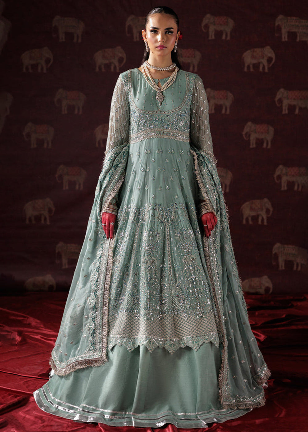 Buy Now Panache Luxury Chiffon '25 by Saad Shaikh | D-08 Online in US, UK, Canada, France, Italy, Germany, Sweden, Greece, Ireland, UAE & Worldwide at Empress.