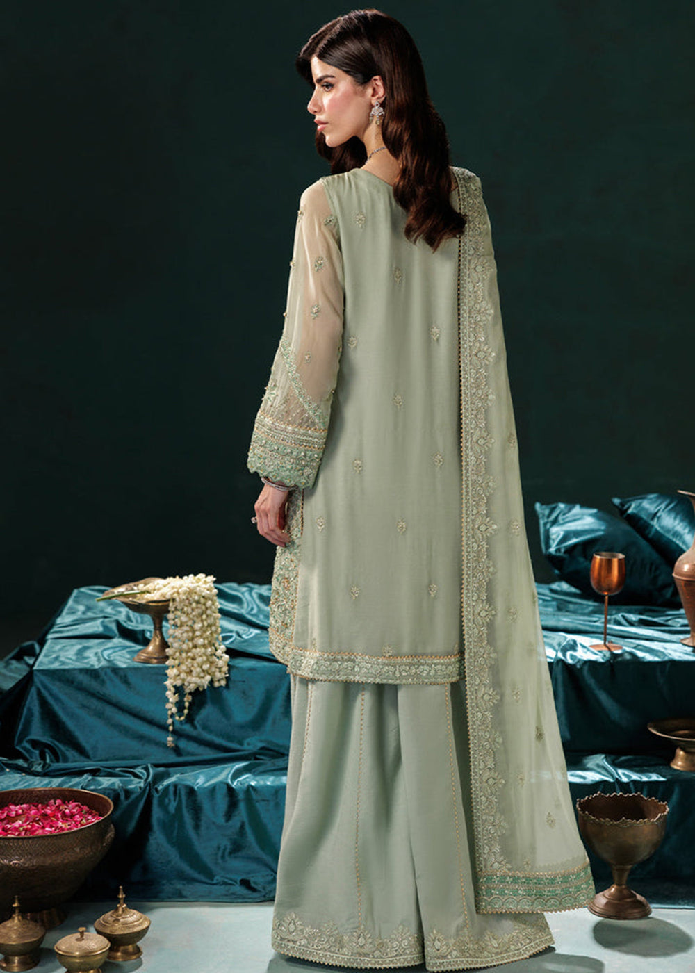 Buy Now Panache Luxury Chiffon '25 by Saad Shaikh | D-09 Online in US, UK, Canada, France, Italy, Germany, Sweden, Greece, Ireland, UAE & Worldwide at Empress.