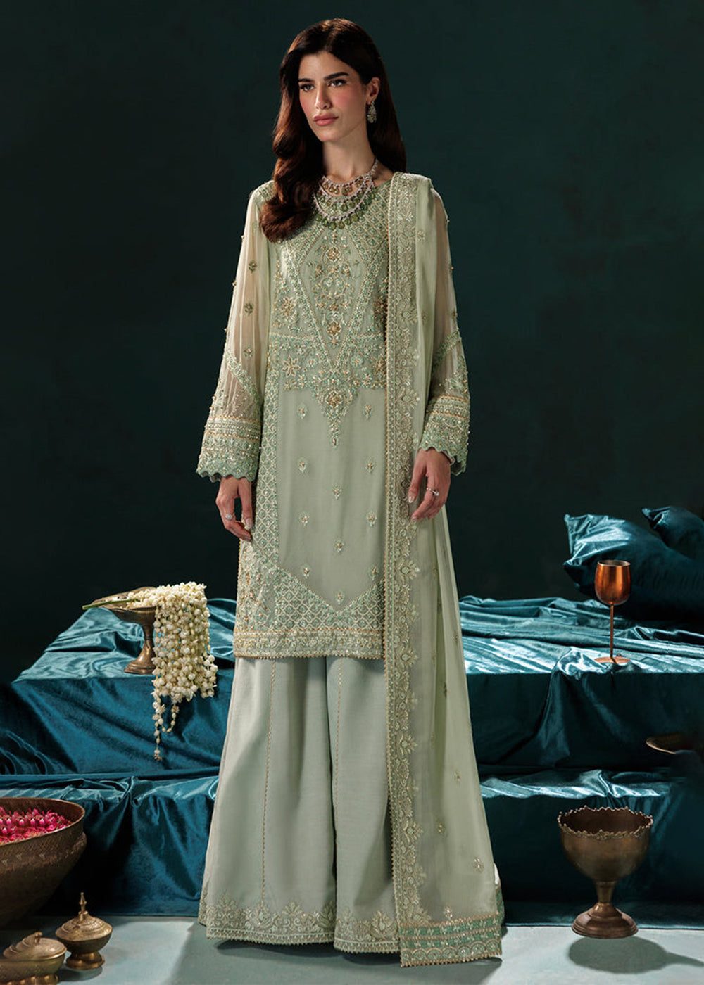 Buy Now Panache Luxury Chiffon '25 by Saad Shaikh | D-09 Online in US, UK, Canada, France, Italy, Germany, Sweden, Greece, Ireland, UAE & Worldwide at Empress.