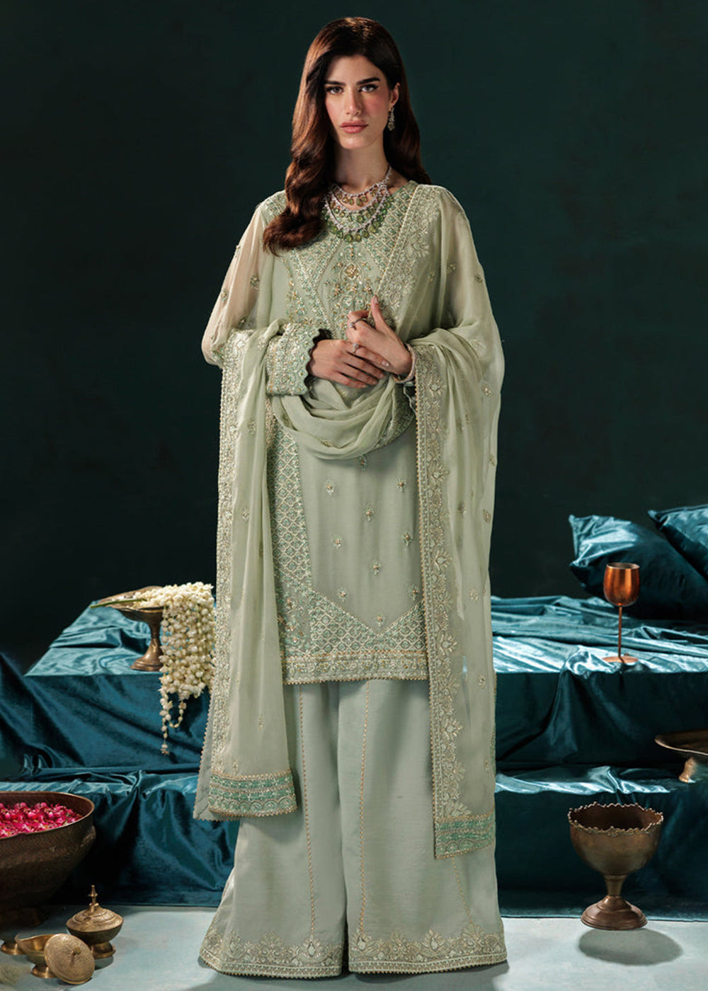 Buy Now Panache Luxury Chiffon '25 by Saad Shaikh | D-09 Online in US, UK, Canada, France, Italy, Germany, Sweden, Greece, Ireland, UAE & Worldwide at Empress.