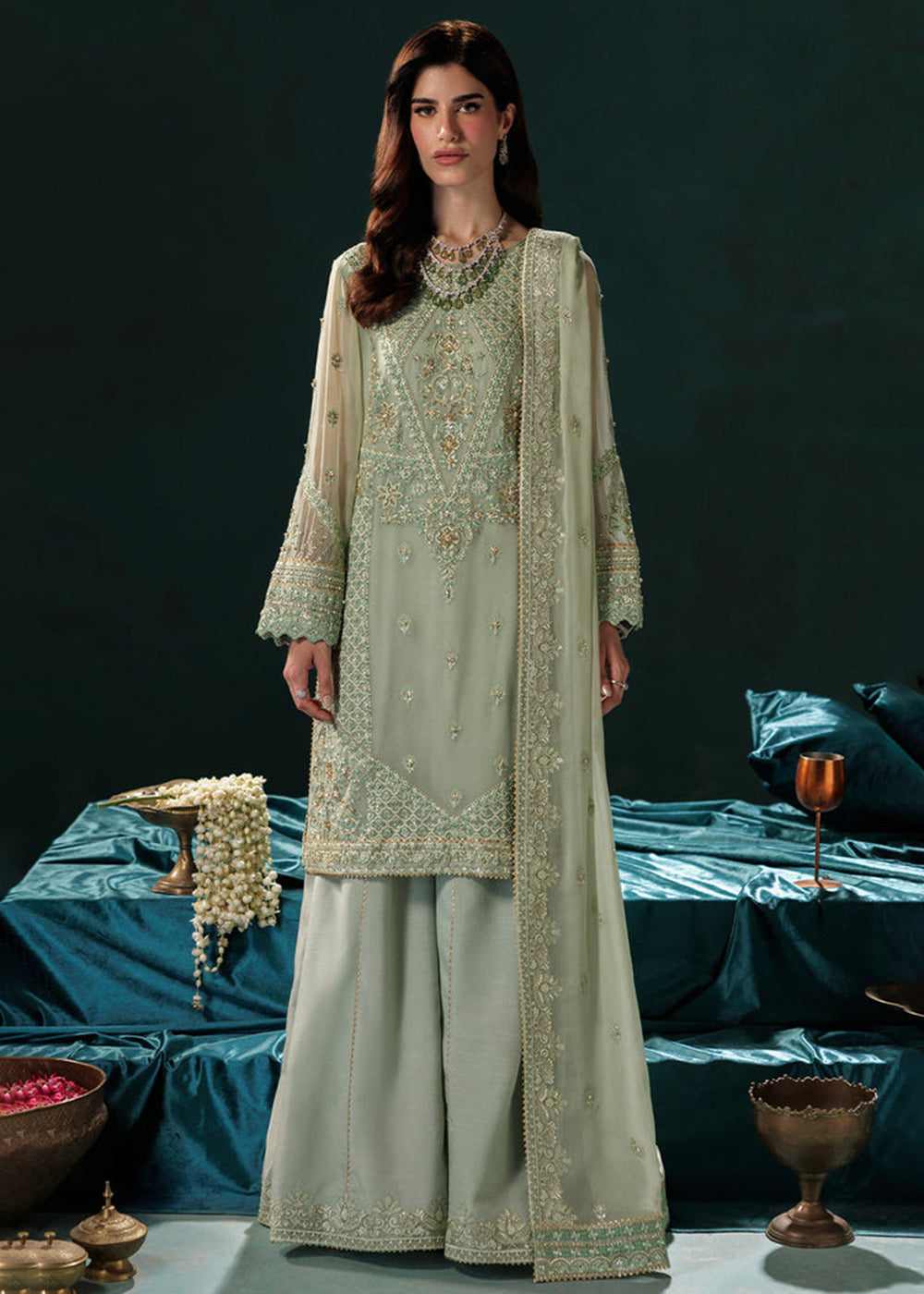 Buy Now Panache Luxury Chiffon '25 by Saad Shaikh | D-09 Online in US, UK, Canada, France, Italy, Germany, Sweden, Greece, Ireland, UAE & Worldwide at Empress.