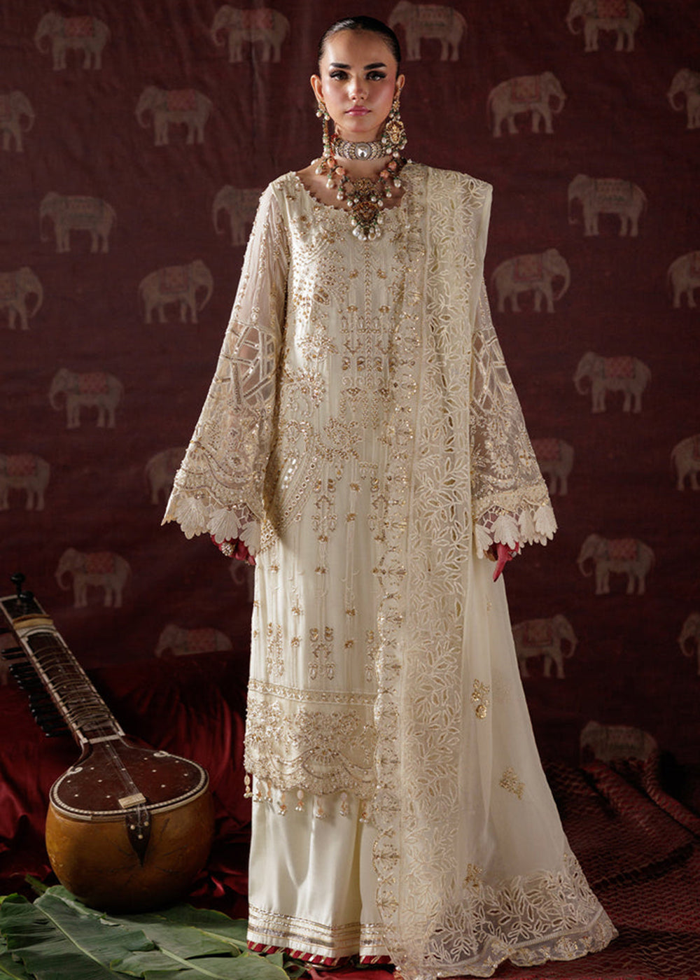 Buy Now Panache Luxury Chiffon '25 by Saad Shaikh | D-10 Online in US, UK, Canada, France, Italy, Germany, Sweden, Greece, Ireland, UAE & Worldwide at Empress.