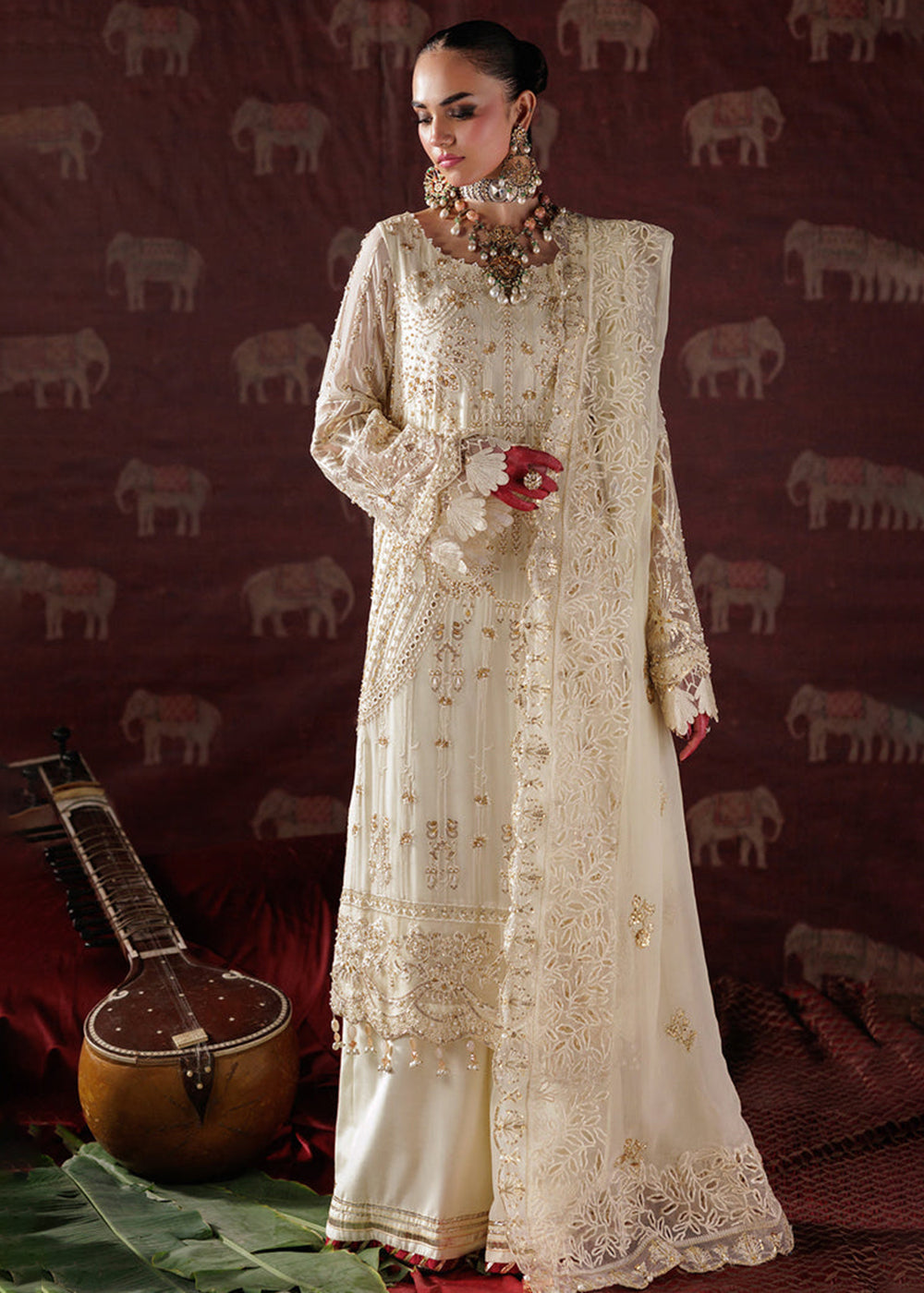 Buy Now Panache Luxury Chiffon '25 by Saad Shaikh | D-10 Online in US, UK, Canada, France, Italy, Germany, Sweden, Greece, Ireland, UAE & Worldwide at Empress.