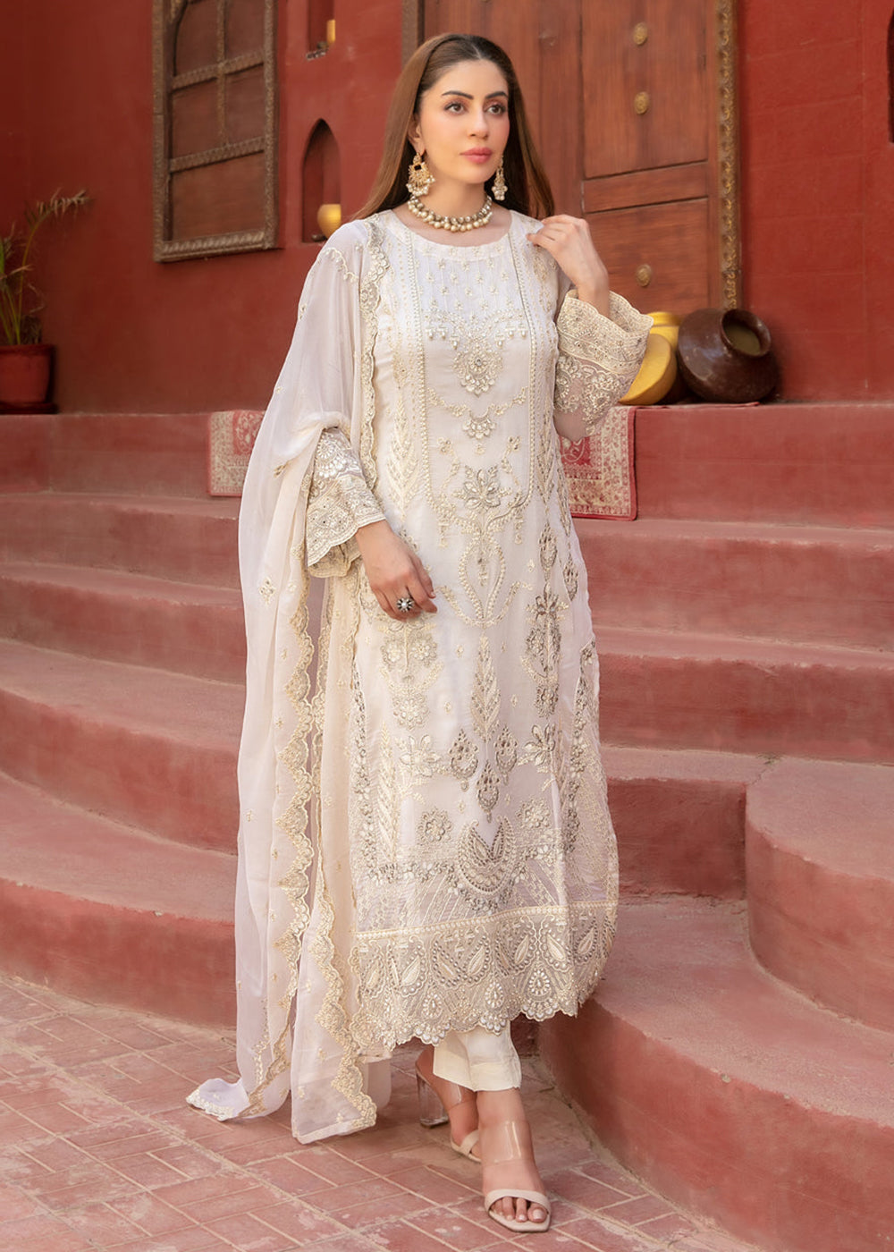 Buy Now Eunoia Fancy Chiffon '25 by Tawakkal Fabrics | D - 1907 Online in US, UK, Canada, Germany, Italy, Austria, France, UAE & Worldwide at Empress Clothing.