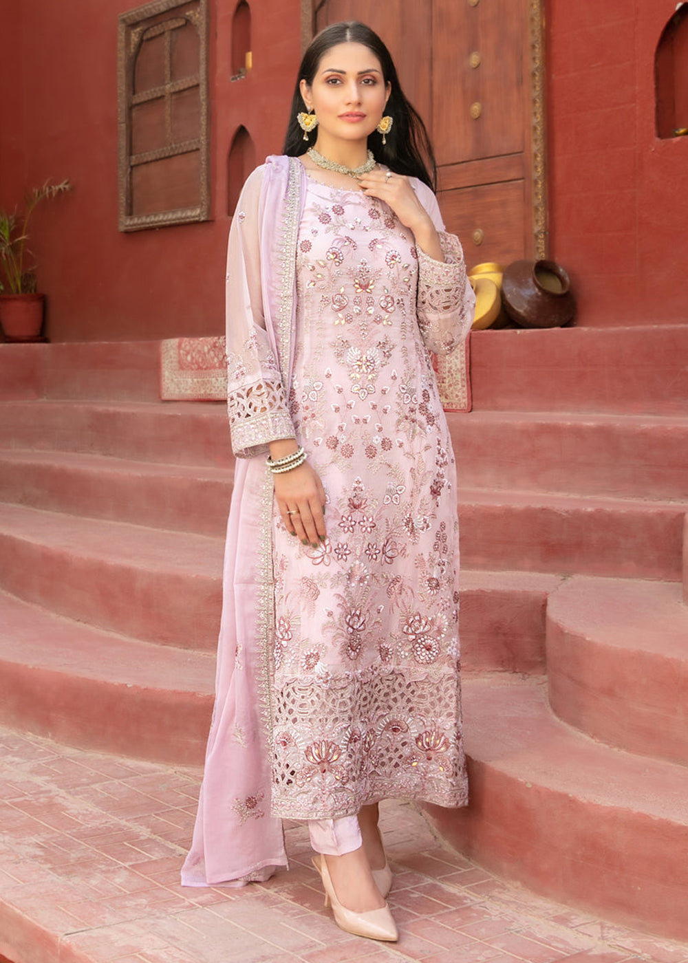 Buy Now Eunoia Fancy Chiffon '25 by Tawakkal Fabrics | D - 1909 Online in US, UK, Canada, Germany, Italy, Austria, France, UAE & Worldwide at Empress Clothing.