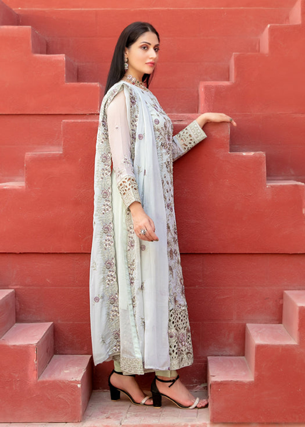 Buy Now Eunoia Fancy Chiffon '25 by Tawakkal Fabrics | D - 1913 Online in US, UK, Canada, Germany, Italy, Austria, France, UAE & Worldwide at Empress Clothing.