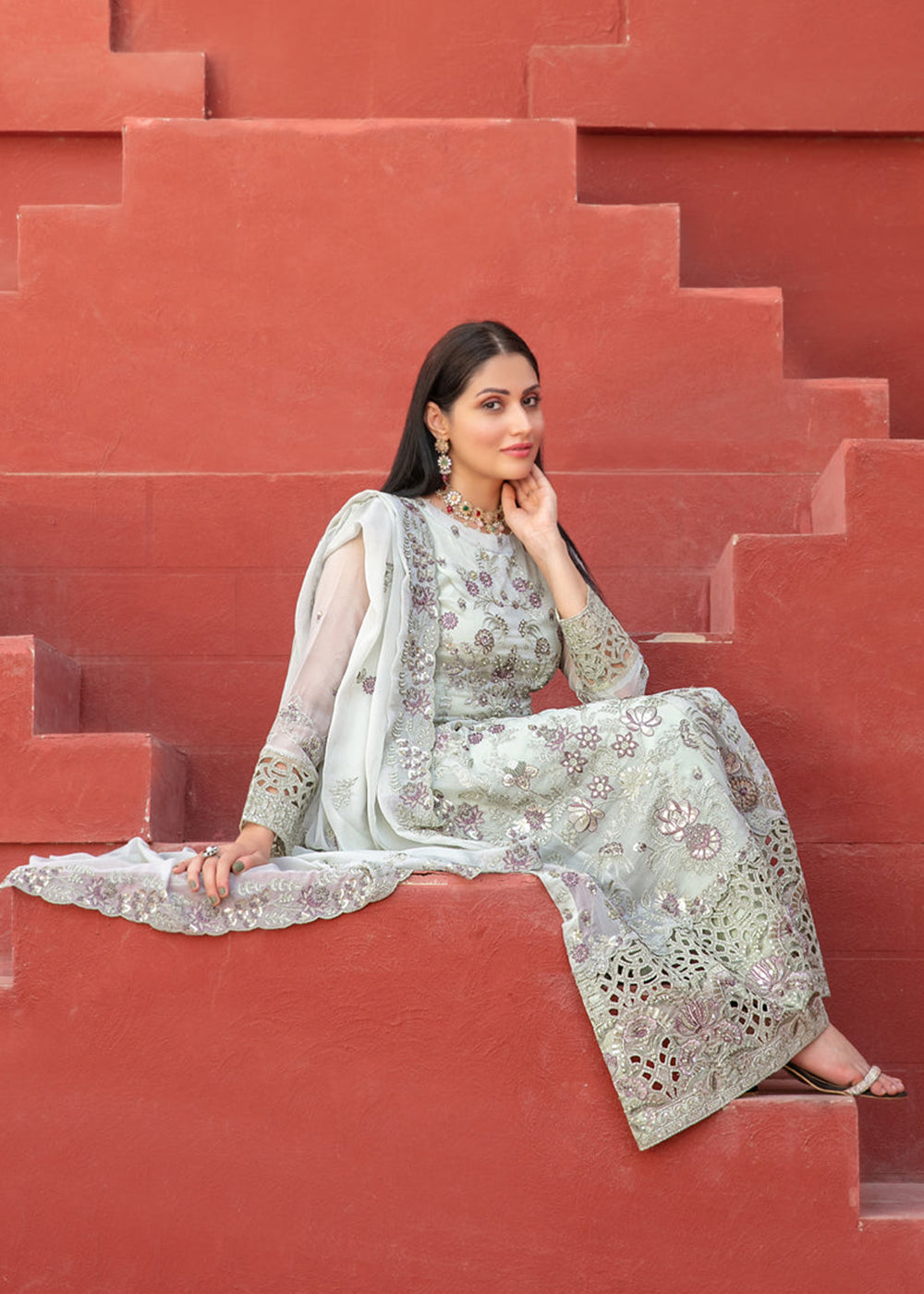 Buy Now Eunoia Fancy Chiffon '25 by Tawakkal Fabrics | D - 1913 Online in US, UK, Canada, Germany, Italy, Austria, France, UAE & Worldwide at Empress Clothing.