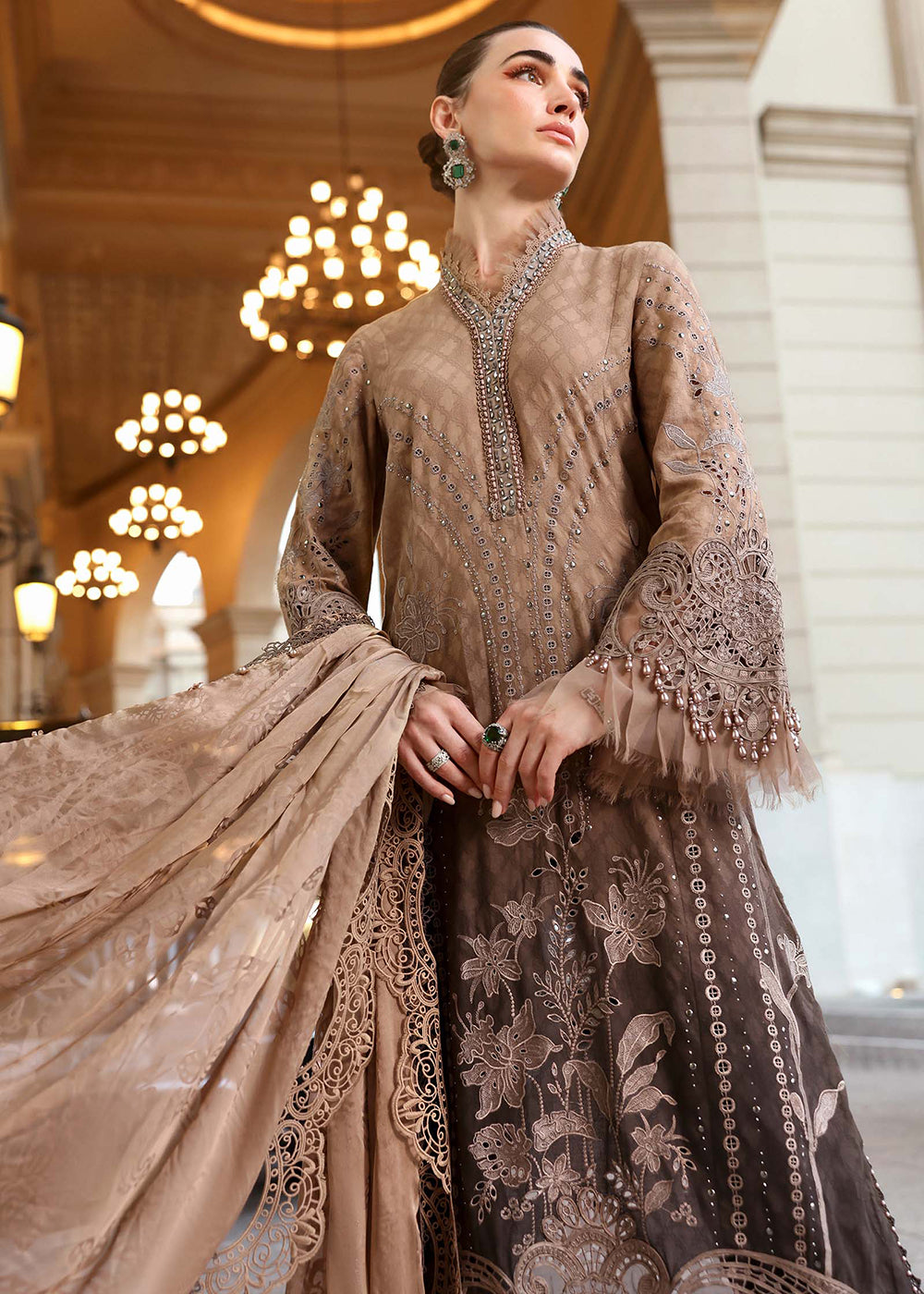 Buy Now Premium Luxury Lawn '26 by Maria B | D-2601A Online in US, UK, Canada, France, Italy, Germany, Greece, Sweden, UAE, Africa & Worldwide at Empress.