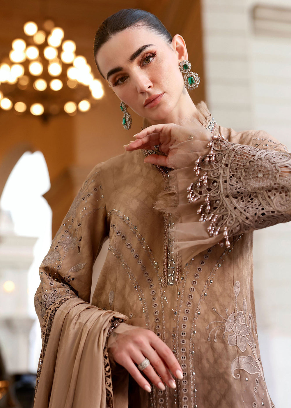 Buy Now Premium Luxury Lawn '26 by Maria B | D-2601A Online in US, UK, Canada, France, Italy, Germany, Greece, Sweden, UAE, Africa & Worldwide at Empress.