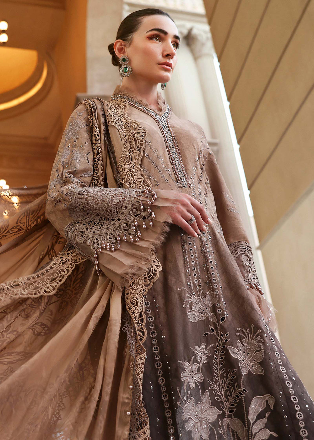 Buy Now Premium Luxury Lawn '26 by Maria B | D-2601A Online in US, UK, Canada, France, Italy, Germany, Greece, Sweden, UAE, Africa & Worldwide at Empress.