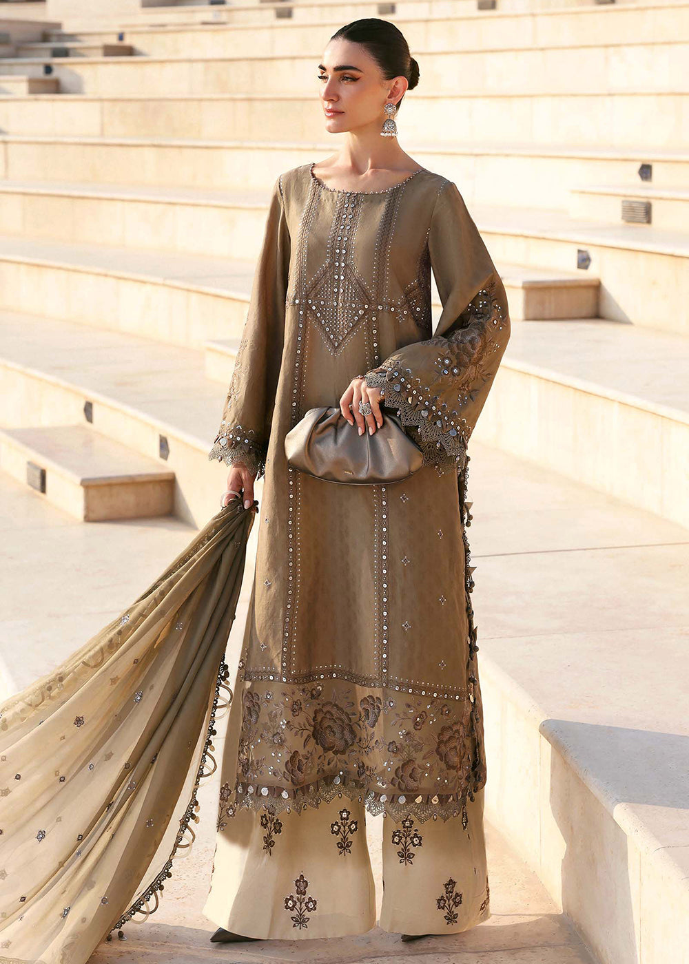 Buy Now Premium Luxury Lawn '26 by Maria B | D-2602A Online in US, UK, Canada, France, Italy, Germany, Greece, Sweden, UAE, Africa & Worldwide at Empress.