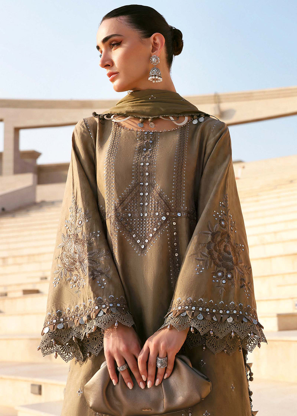 Buy Now Premium Luxury Lawn '26 by Maria B | D-2602A Online in US, UK, Canada, France, Italy, Germany, Greece, Sweden, UAE, Africa & Worldwide at Empress.