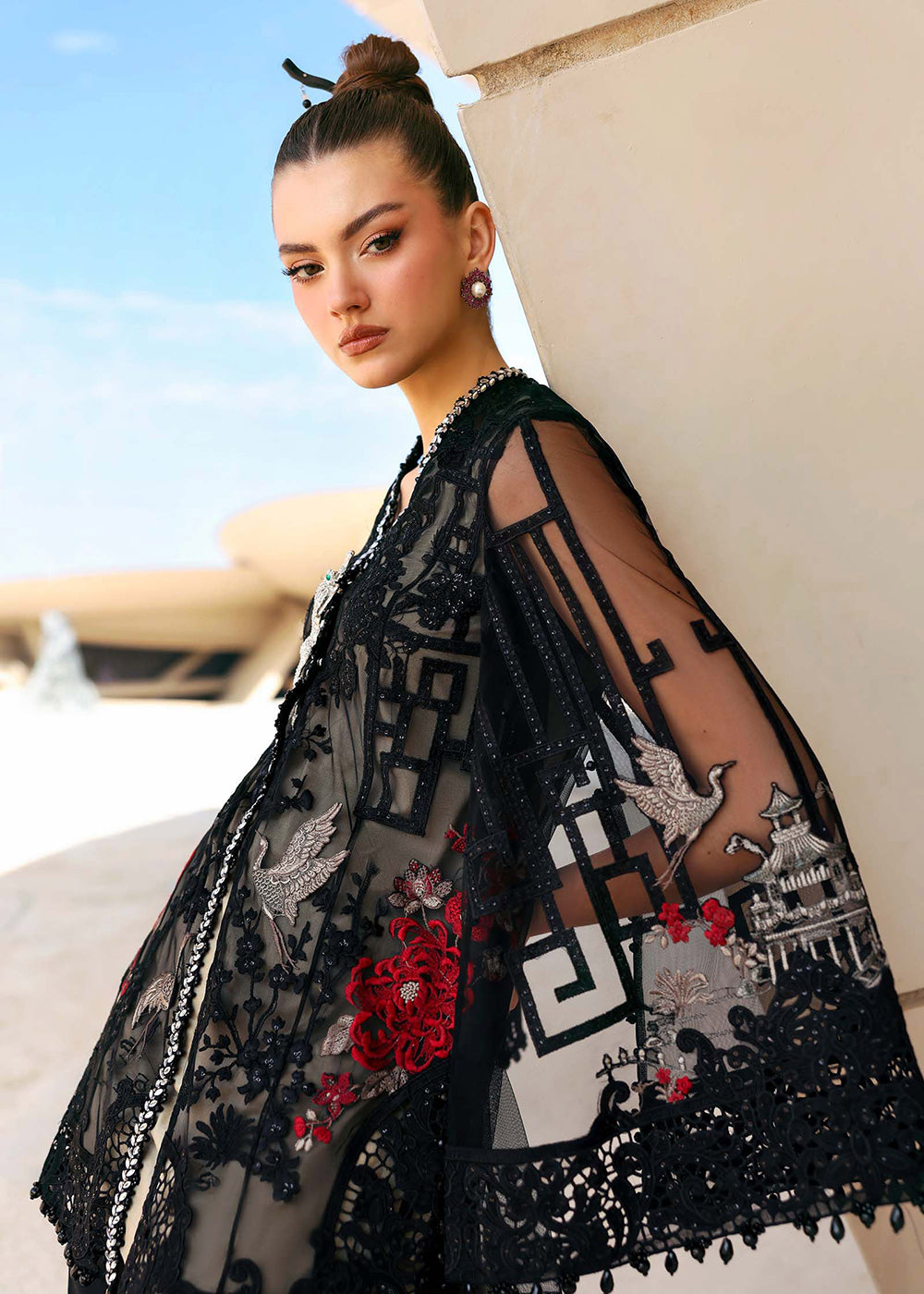 Buy Now Premium Luxury Lawn '26 by Maria B | D-2607B Online in US, UK, Canada, France, Italy, Germany, Greece, Sweden, UAE, Africa & Worldwide at Empress.