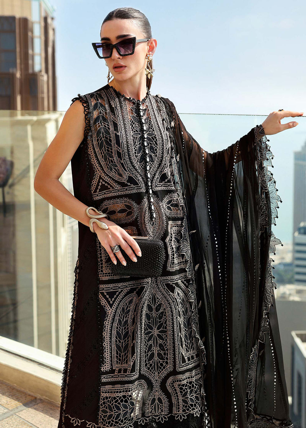 Buy Now Premium Luxury Lawn '26 by Maria B | D-2608B Online in US, UK, Canada, France, Italy, Germany, Greece, Sweden, UAE, Africa & Worldwide at Empress.