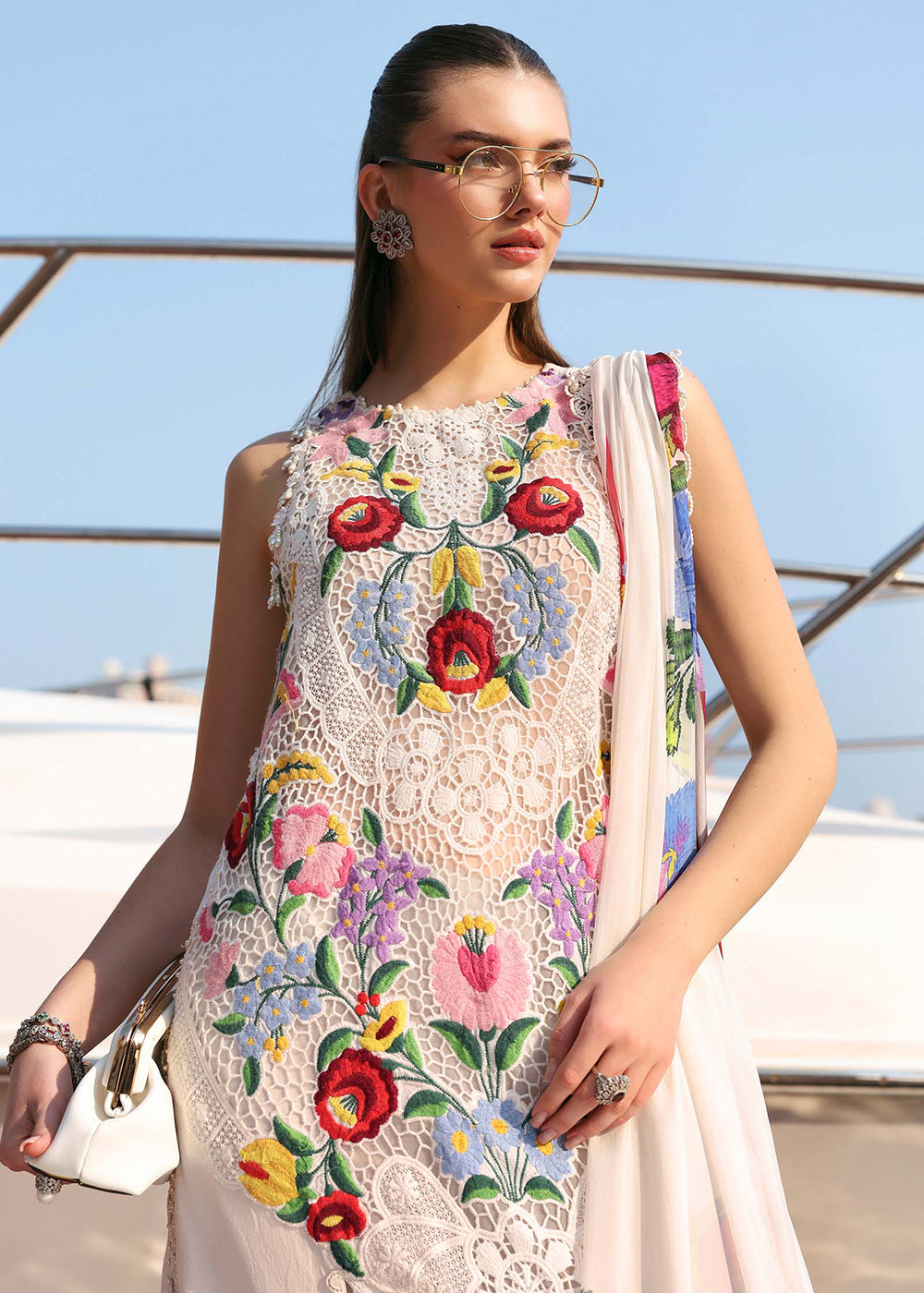 Buy Now Premium Luxury Lawn '26 by Maria B | D-2610A Online in US, UK, Canada, France, Italy, Germany, Greece, Sweden, UAE, Africa & Worldwide at Empress.