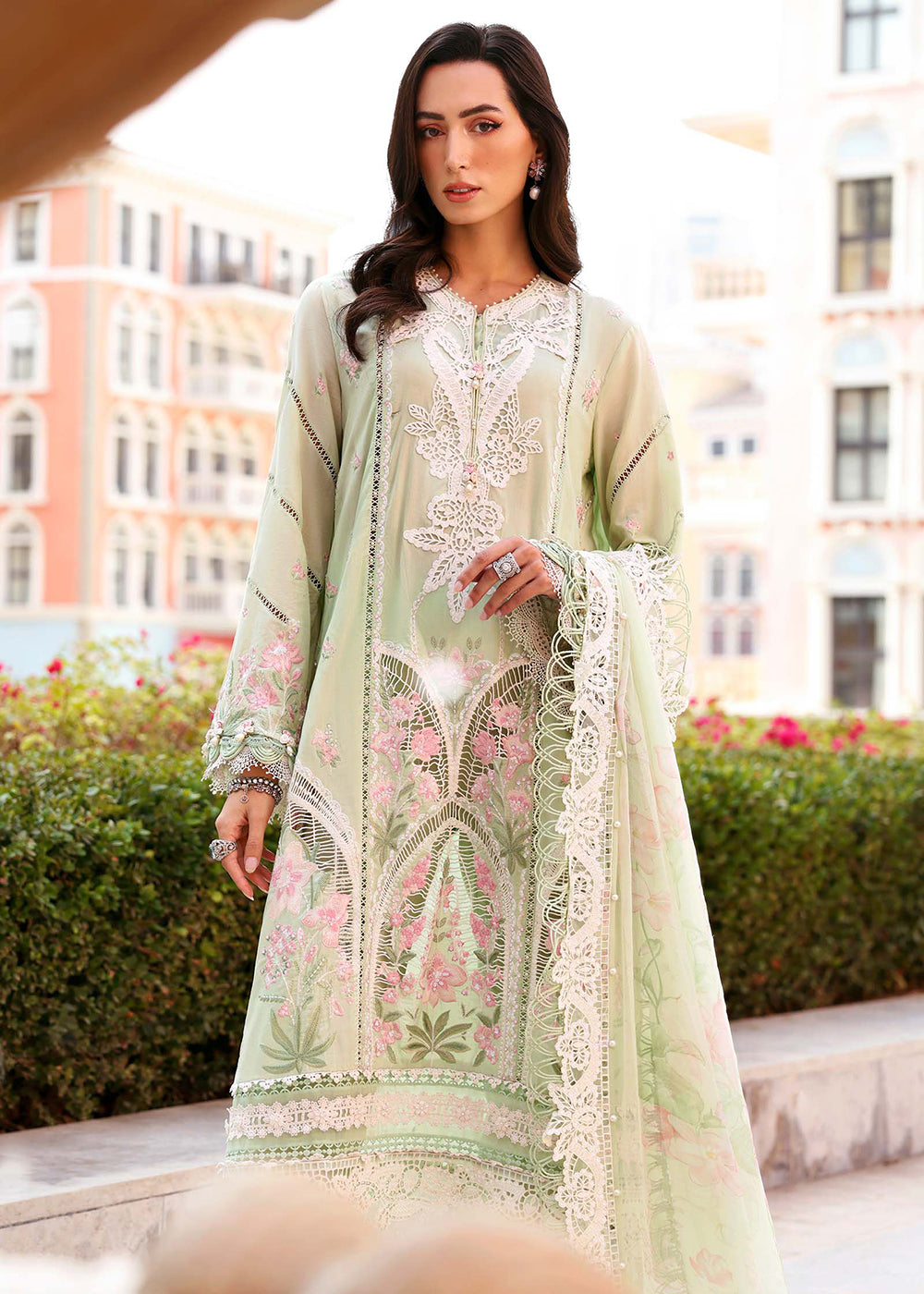 Buy Now Premium Luxury Lawn '26 by Maria B | D-2611A Online in US, UK, Canada, France, Italy, Germany, Greece, Sweden, UAE, Africa & Worldwide at Empress.
