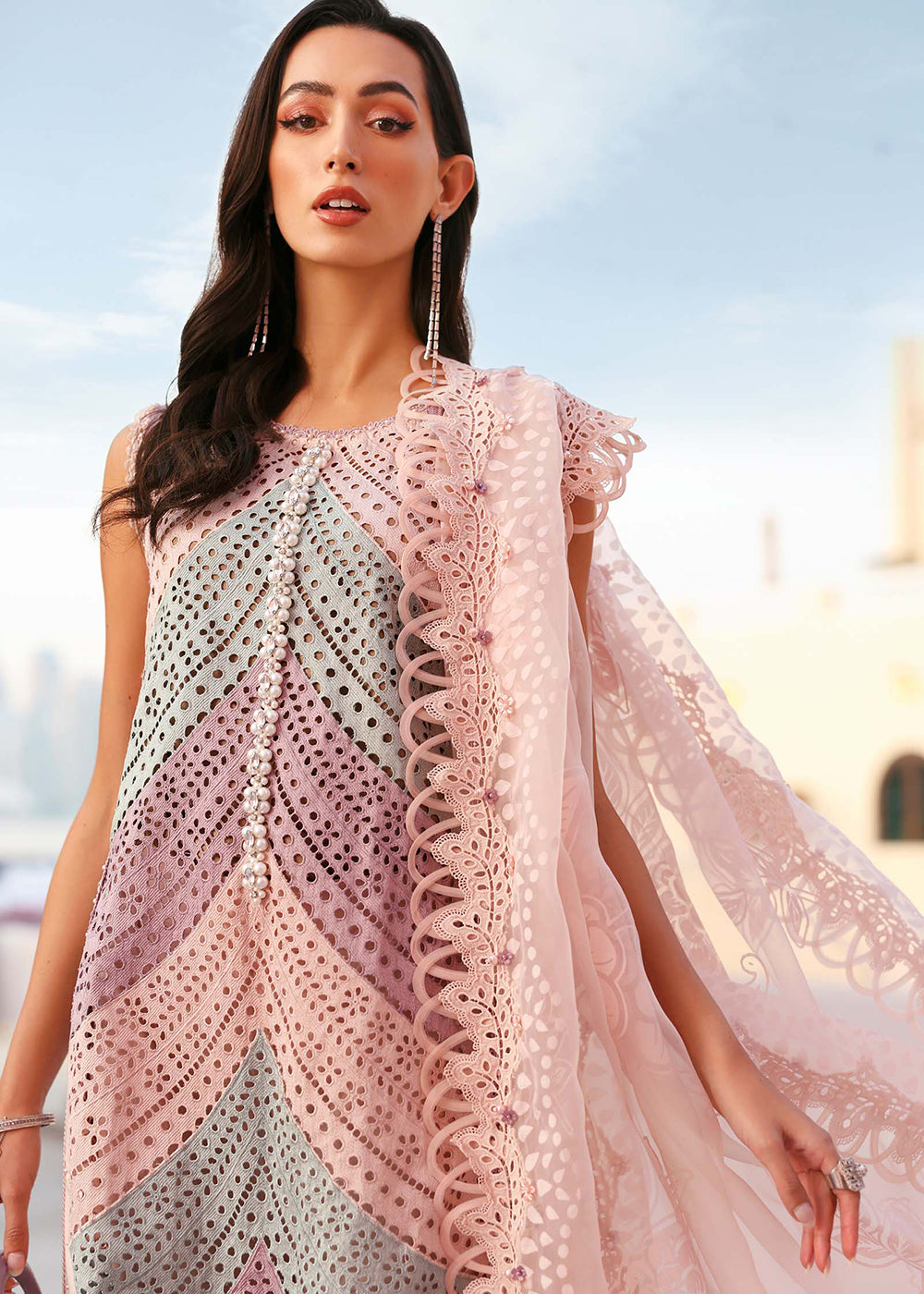 Buy Now Premium Luxury Lawn '26 by Maria B | D-2612B Online in US, UK, Canada, France, Italy, Germany, Greece, Sweden, UAE, Africa & Worldwide at Empress.