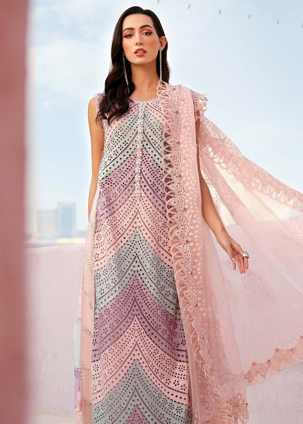 Buy Now Premium Luxury Lawn '26 by Maria B | D-2612B Online in US, UK, Canada, France, Italy, Germany, Greece, Sweden, UAE, Africa & Worldwide at Empress.