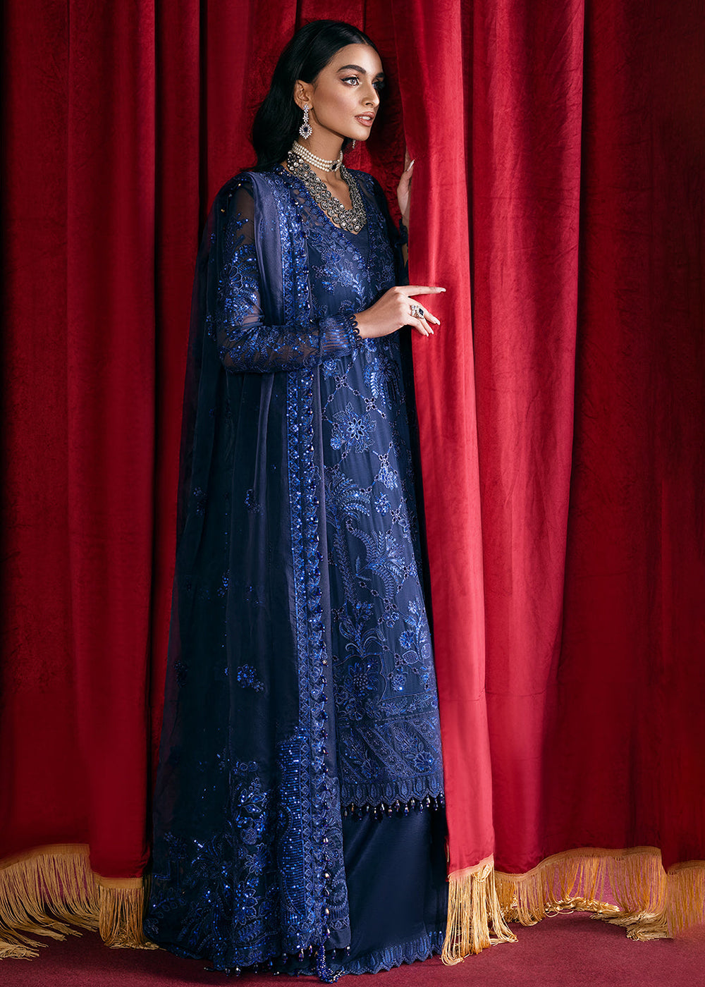 Afrozeh Starlet Luxury Formal Collection Sapphire Elegance Afrozeh Starlet Luxury Formal Collection Sapphire Elegance