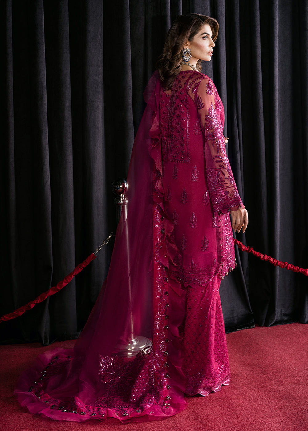 Buy Now Magenta Pink Suit - Afrozeh Luxury Starlet Collection '23 - Periwinkle Online in USA, UK, Canada & Worldwide at Empress Clothing. 