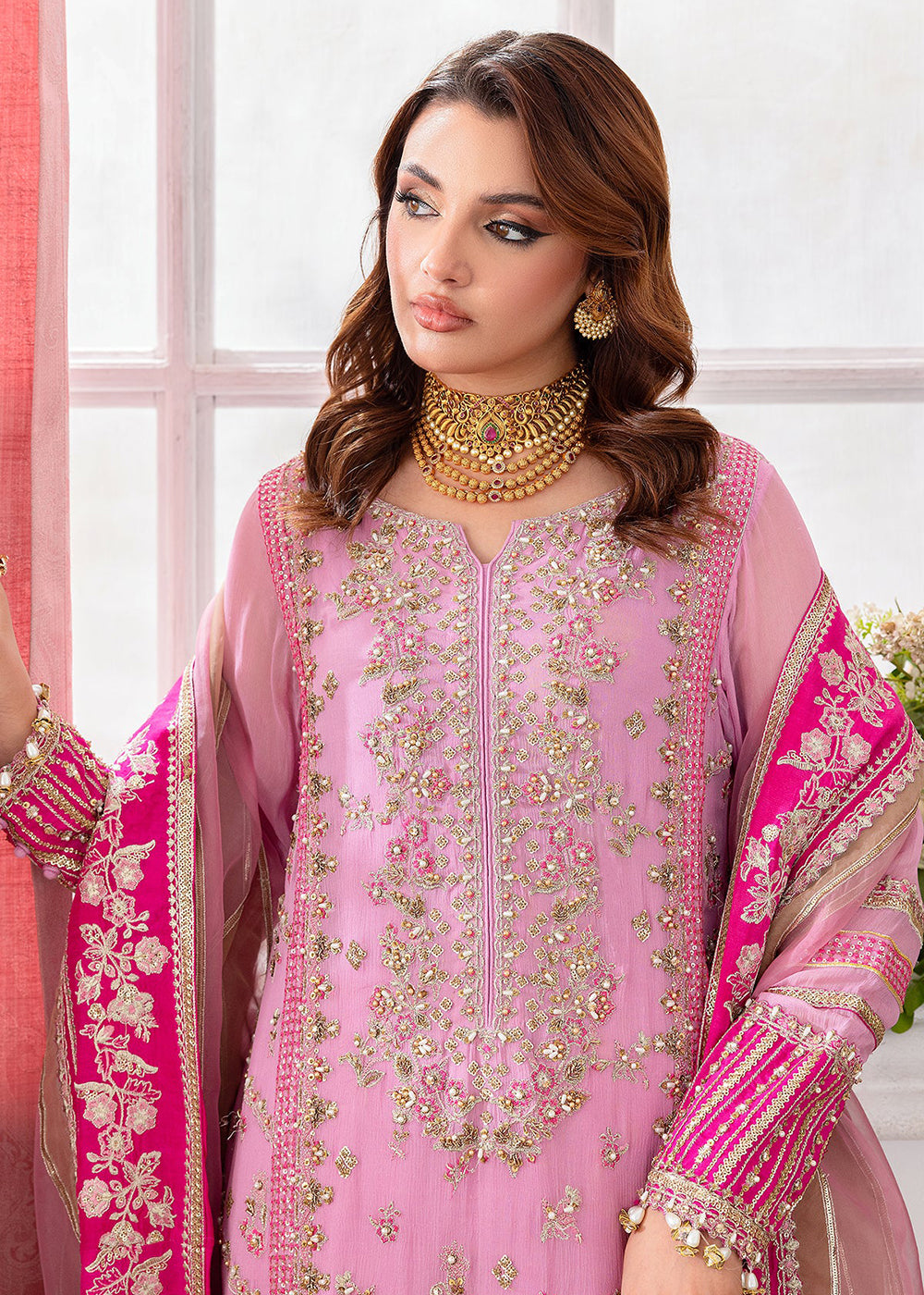 Buy Now Diamond Dust Premium Luxury Chiffon '25 by Charizma | DD5-01 Online in USA, UK, Canada, Germany, Italy, Austria, France & Worldwide at Empress Clothing.